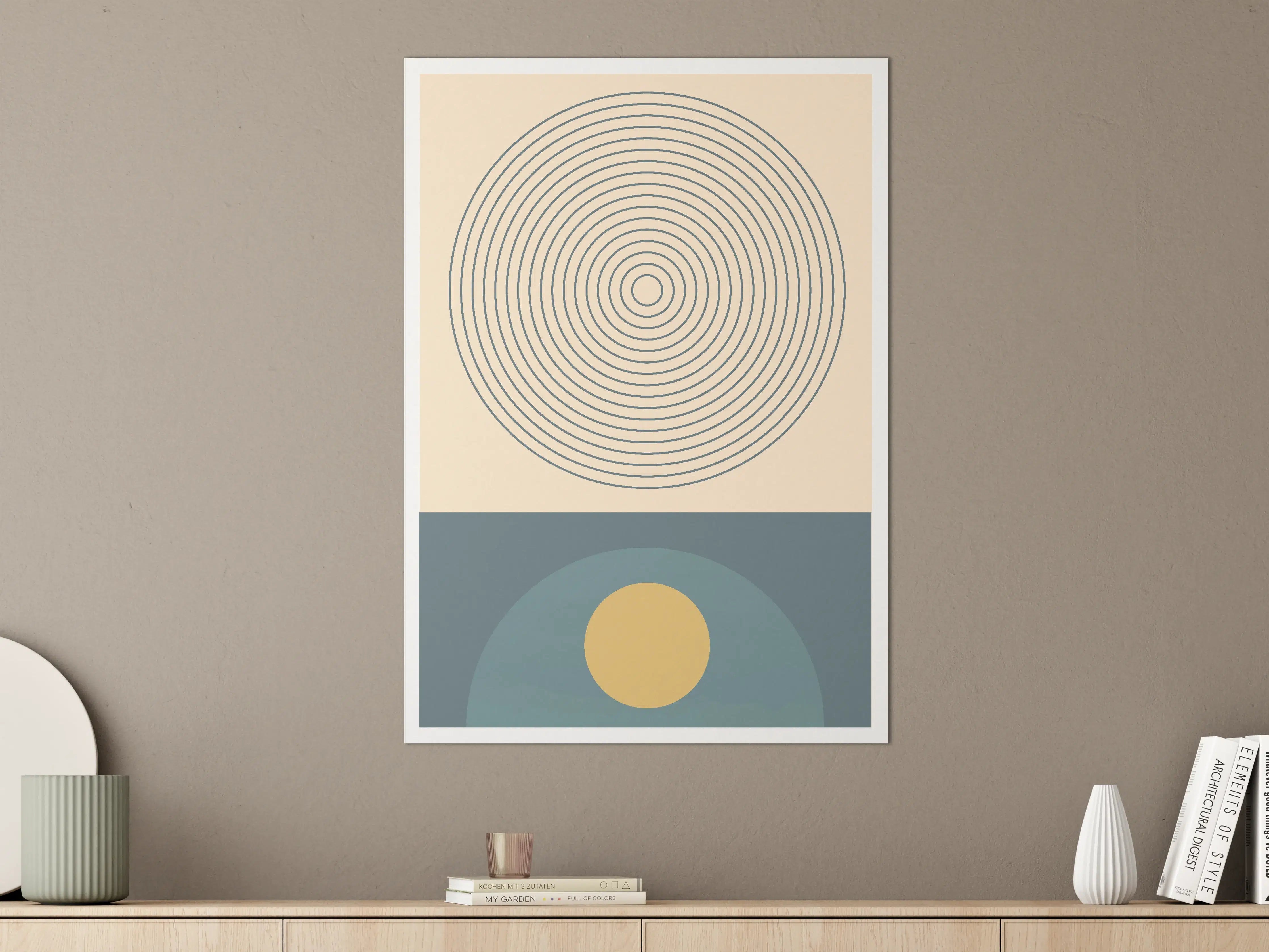 Große Wandbilder - Minimalistisches geometrisches Design