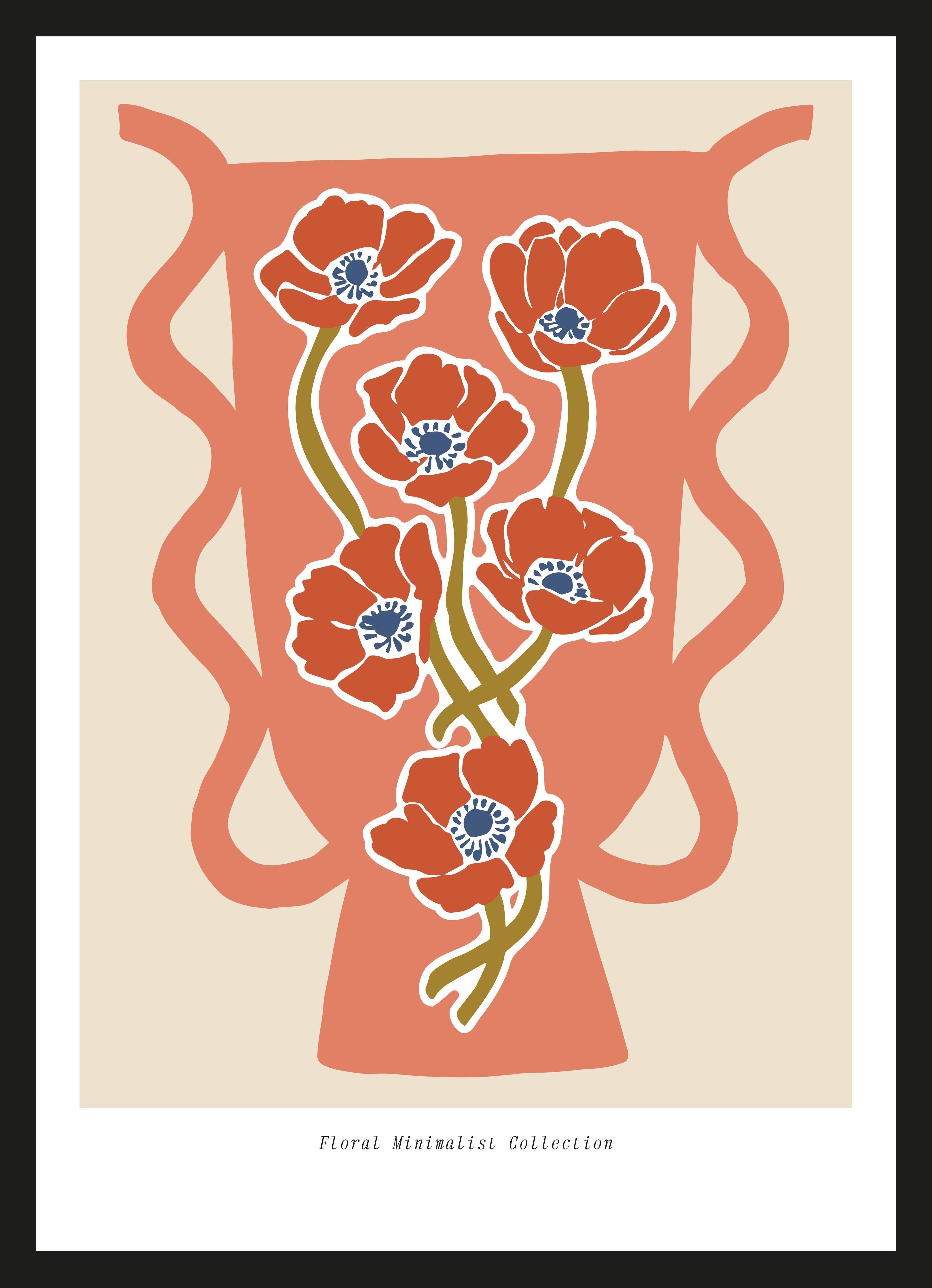 Große Wandbilder-Moderne Aquarell-Blumenwandkunst