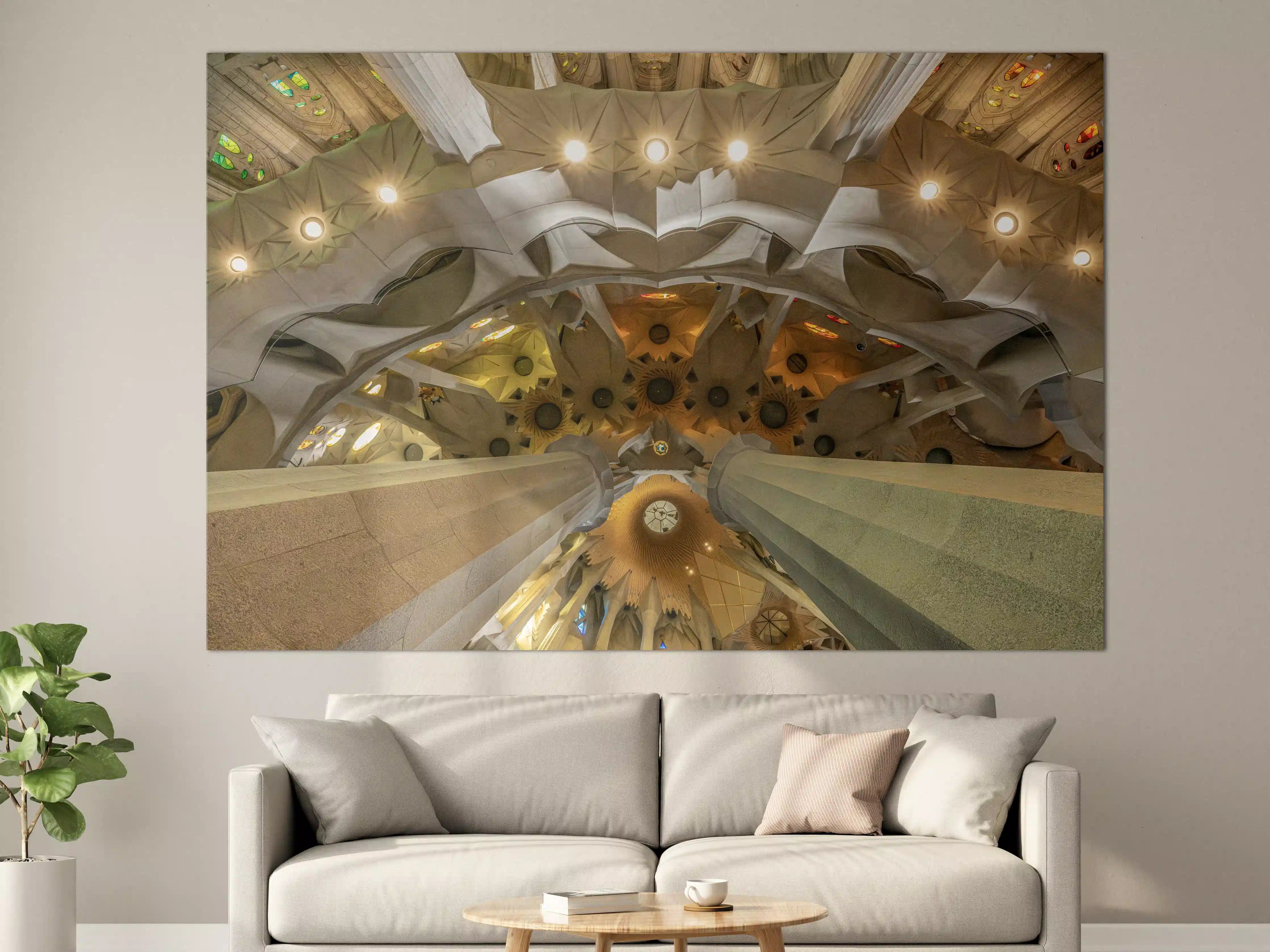 Große Wandbilder - Moderne Architektur im Inneren der Sagrada Família