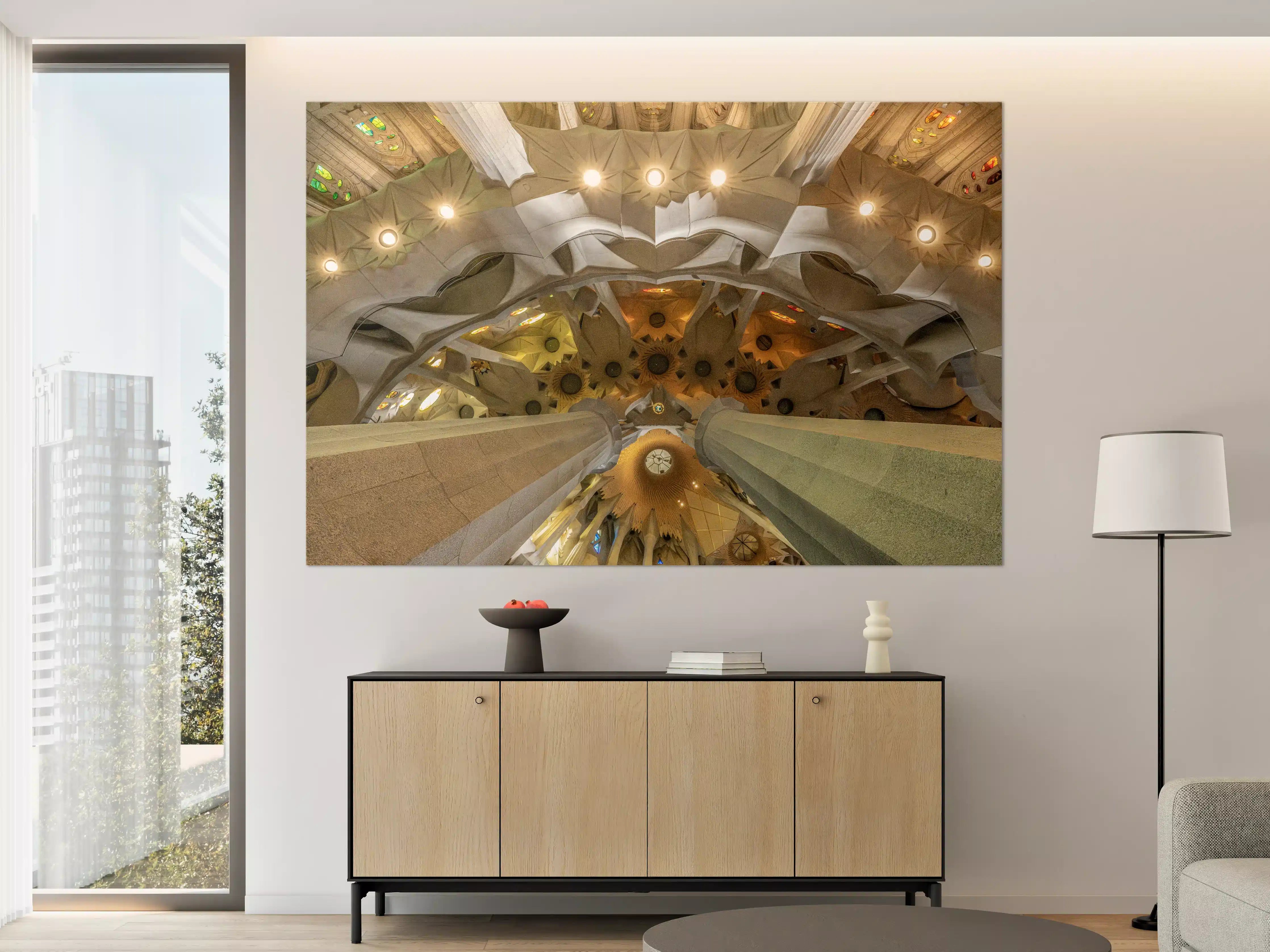 Große Wandbilder - Moderne Architektur im Inneren der Sagrada Família