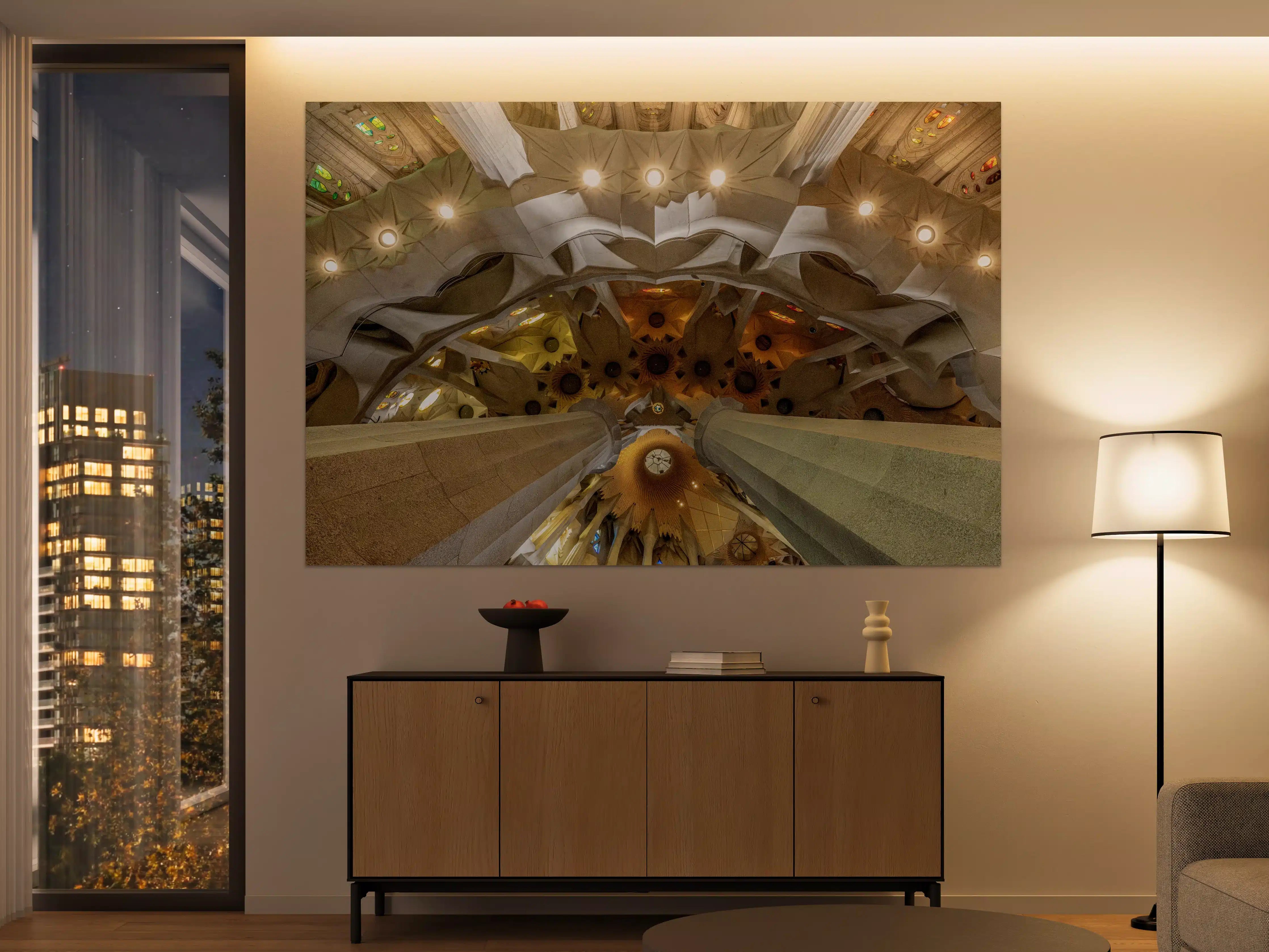 Große Wandbilder - Moderne Architektur im Inneren der Sagrada Família