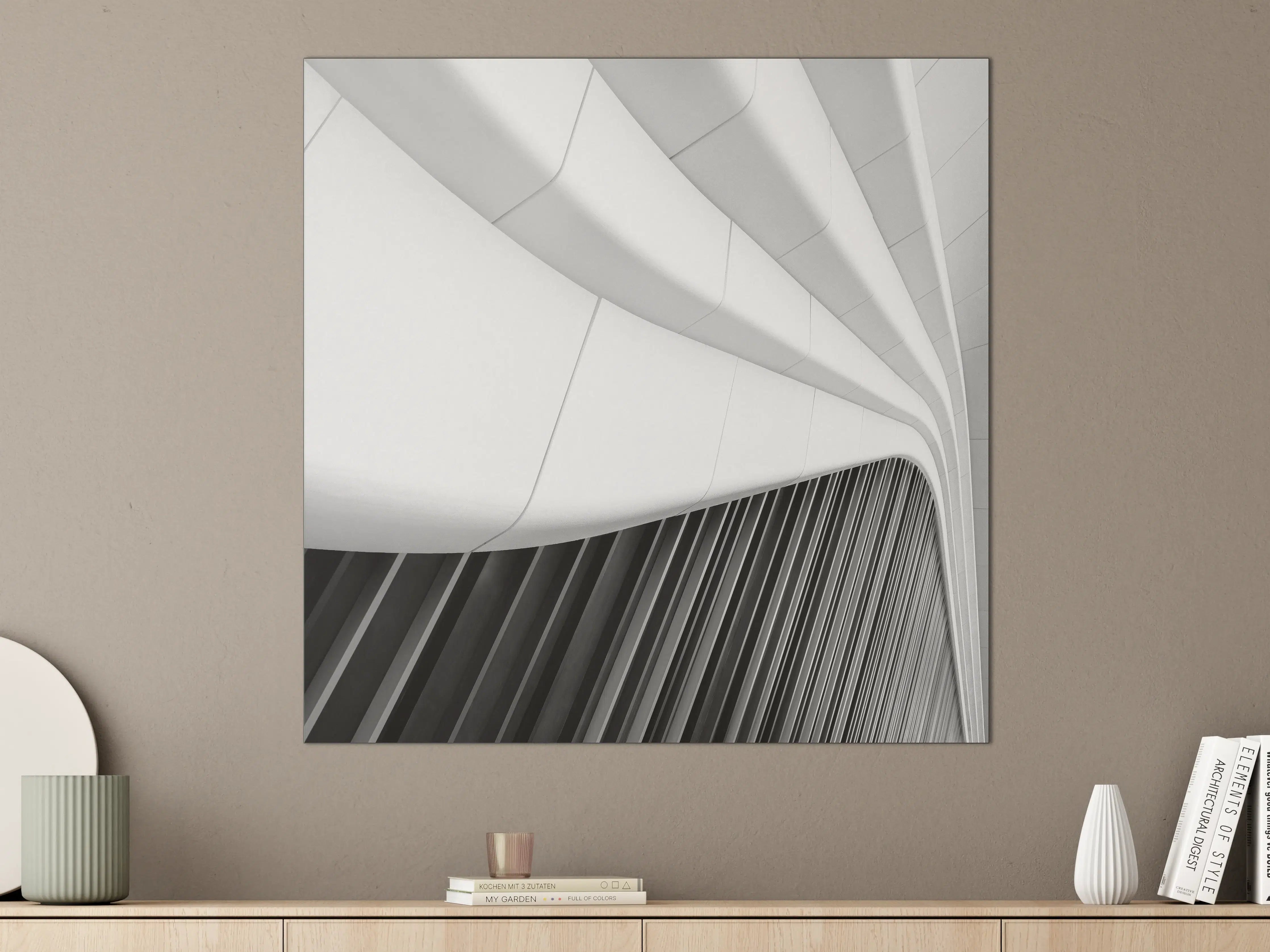 Große Wandbilder - Moderne Architektur in Schwarz-Weiß