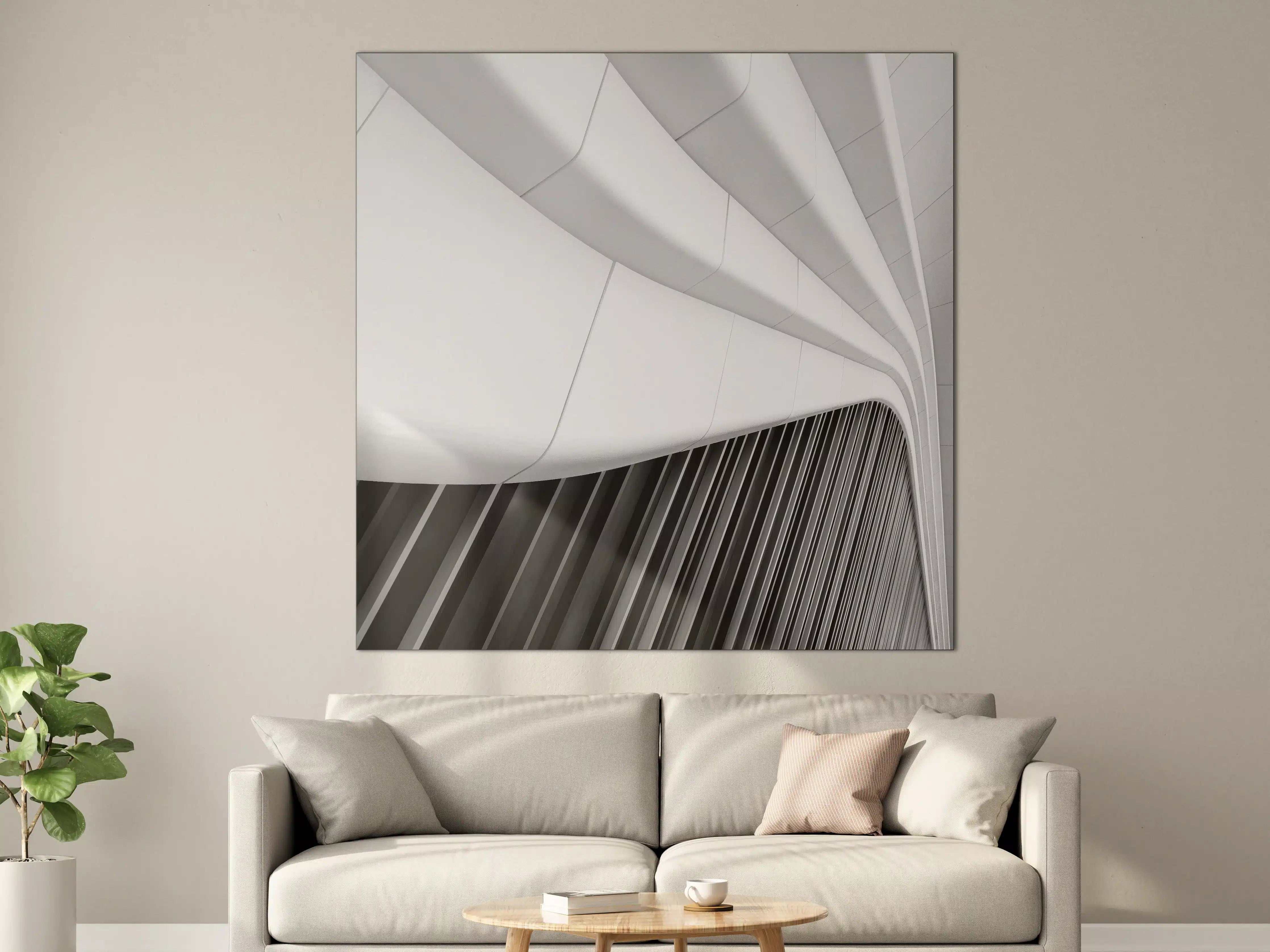 Große Wandbilder - Moderne Architektur in Schwarz-Weiß