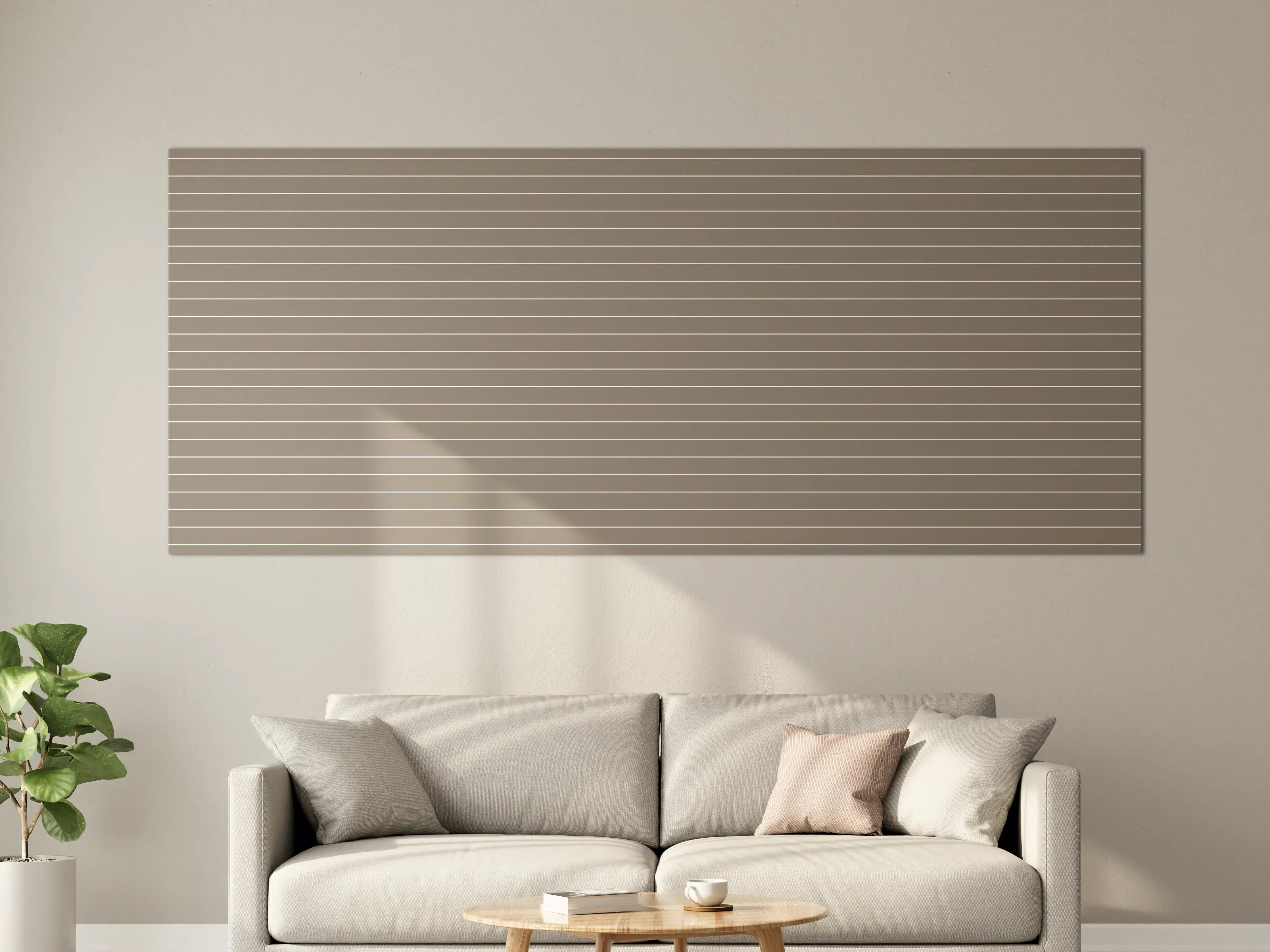 Große Wandbilder - Moderne Beige Linienstruktur