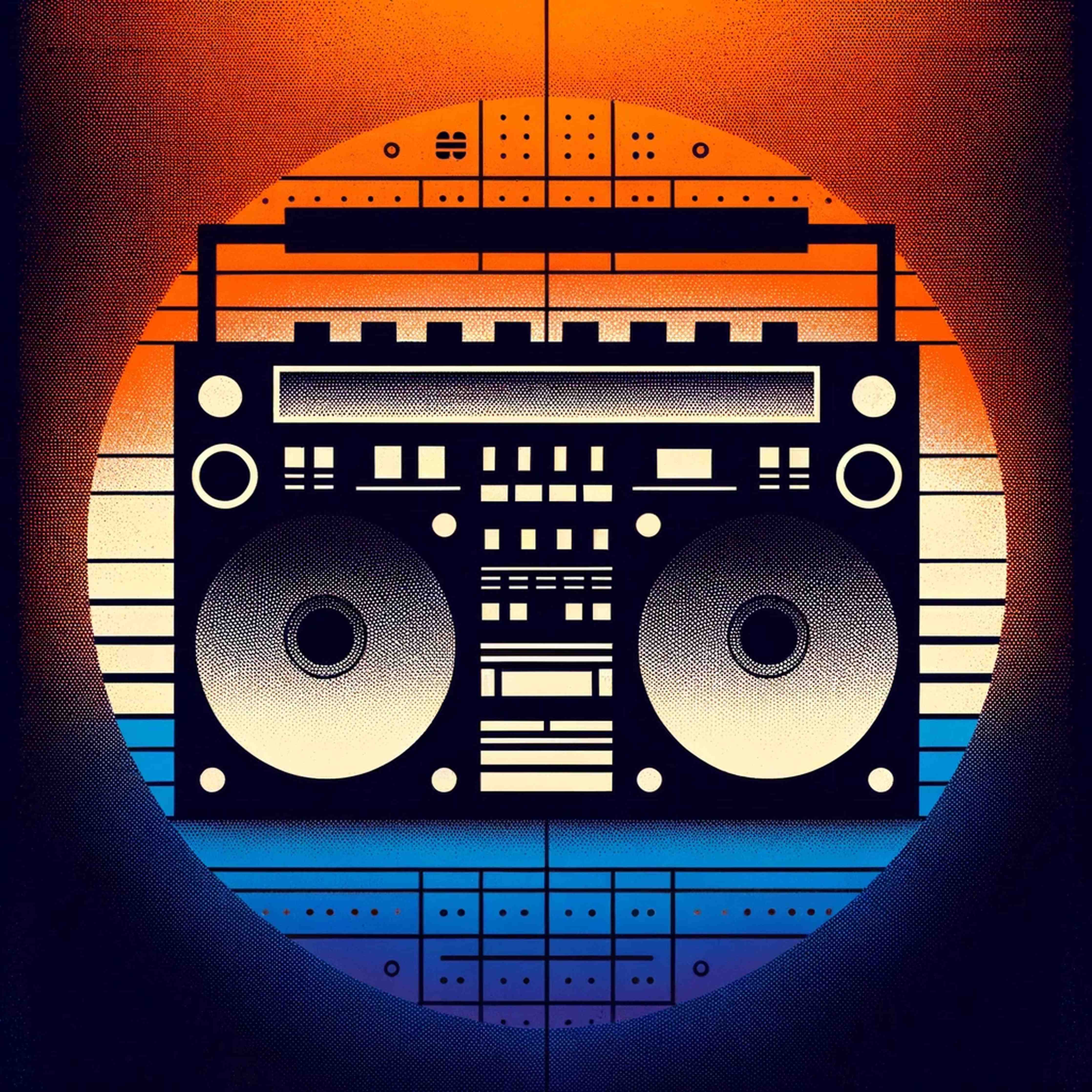 Große Wandbilder-Moderne DJ-Controller-Silhouette