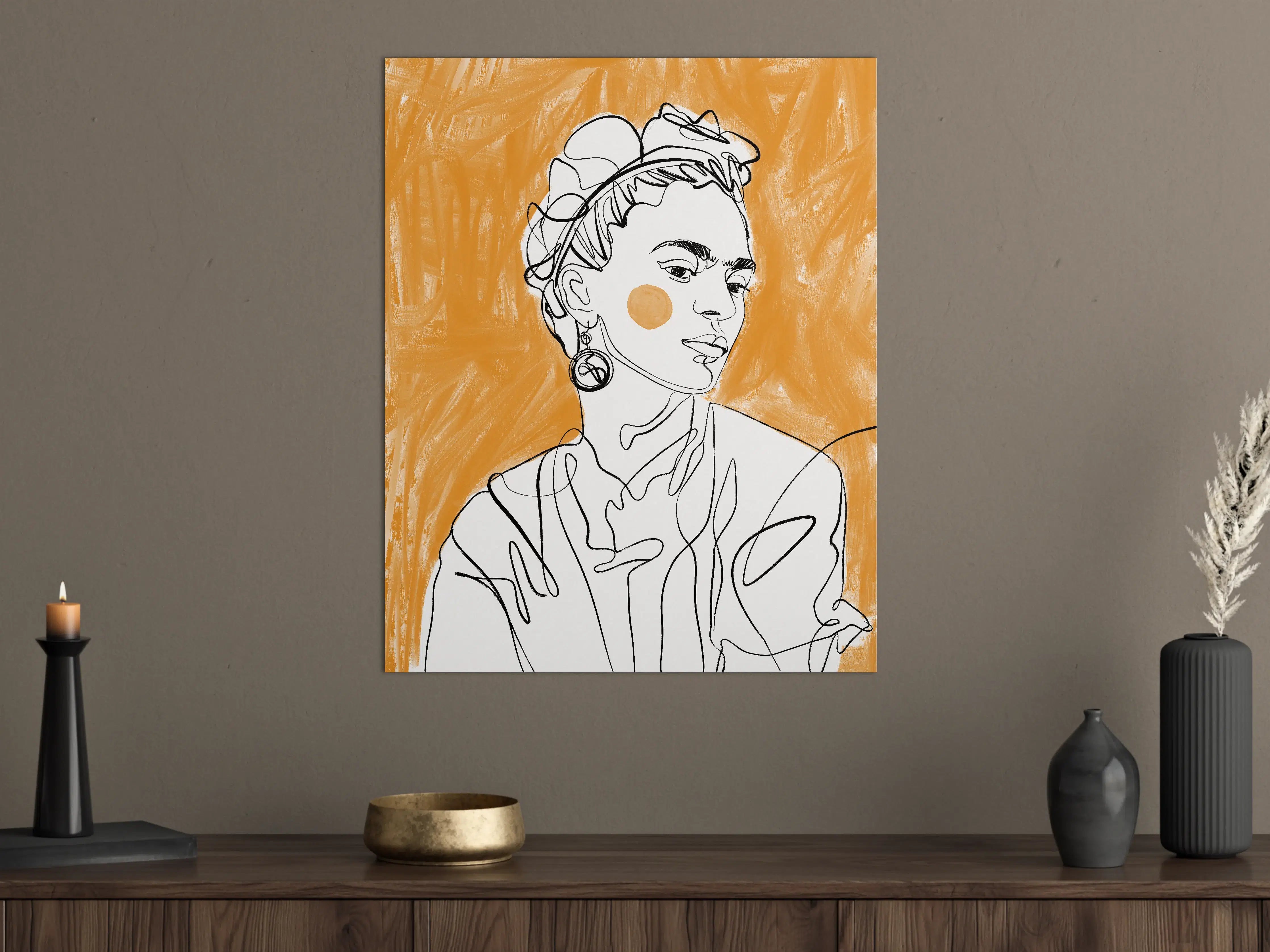 Große Wandbilder - Moderne Frauenporträtkunst im urbanen Stil