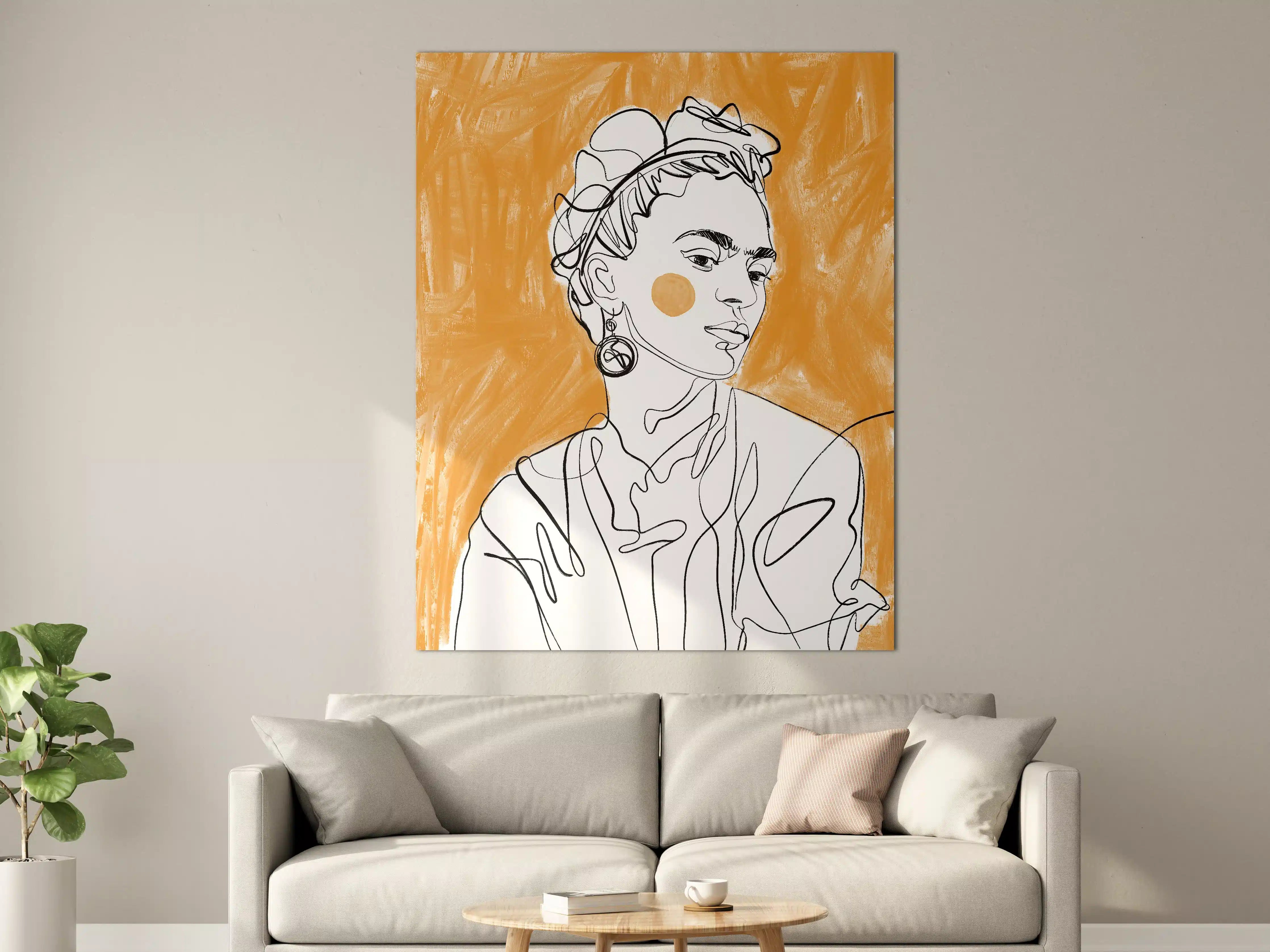 Große Wandbilder - Moderne Frauenporträtkunst im urbanen Stil