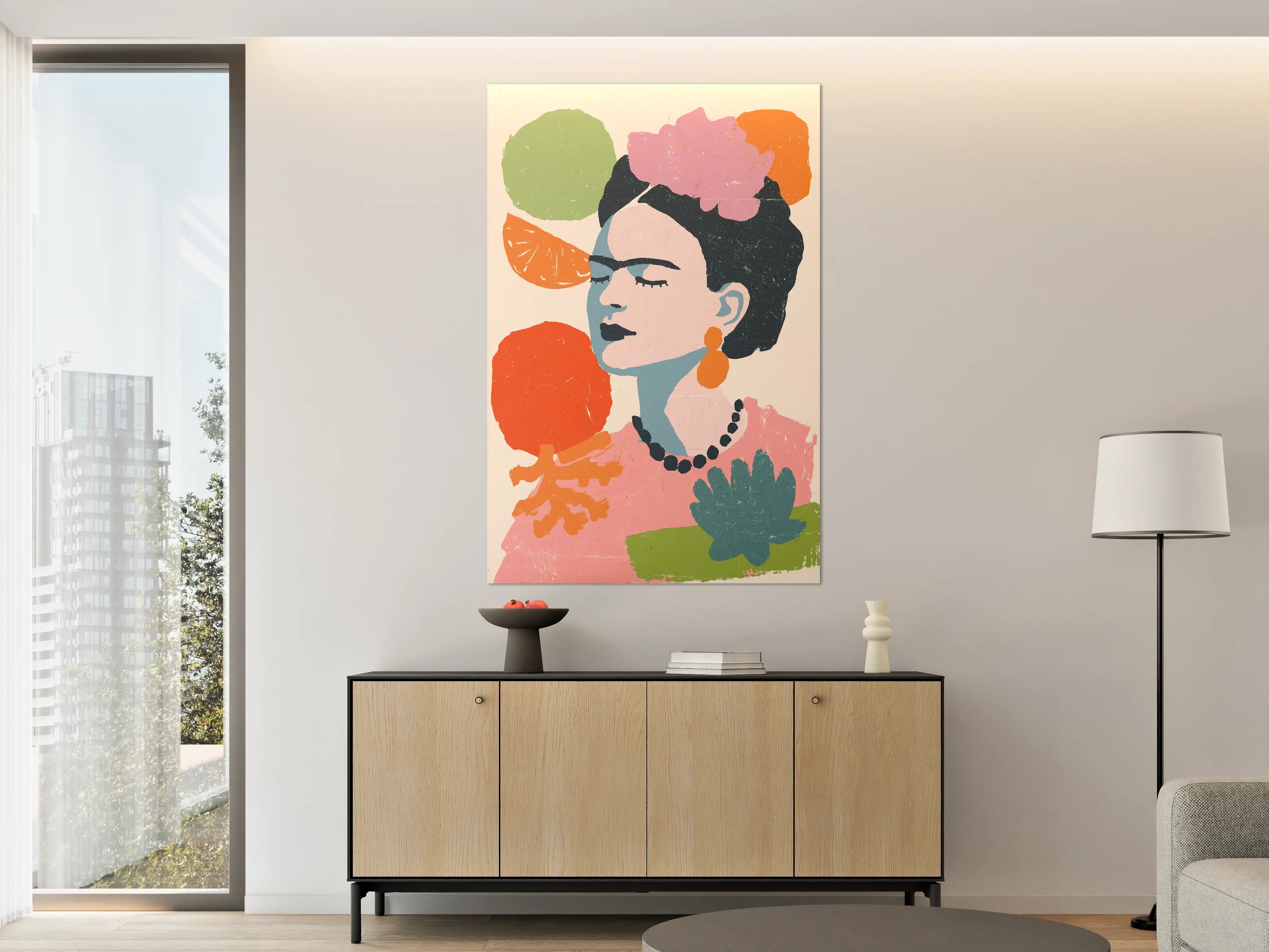 Große Wandbilder - Moderne Frida Kahlo inspiriert