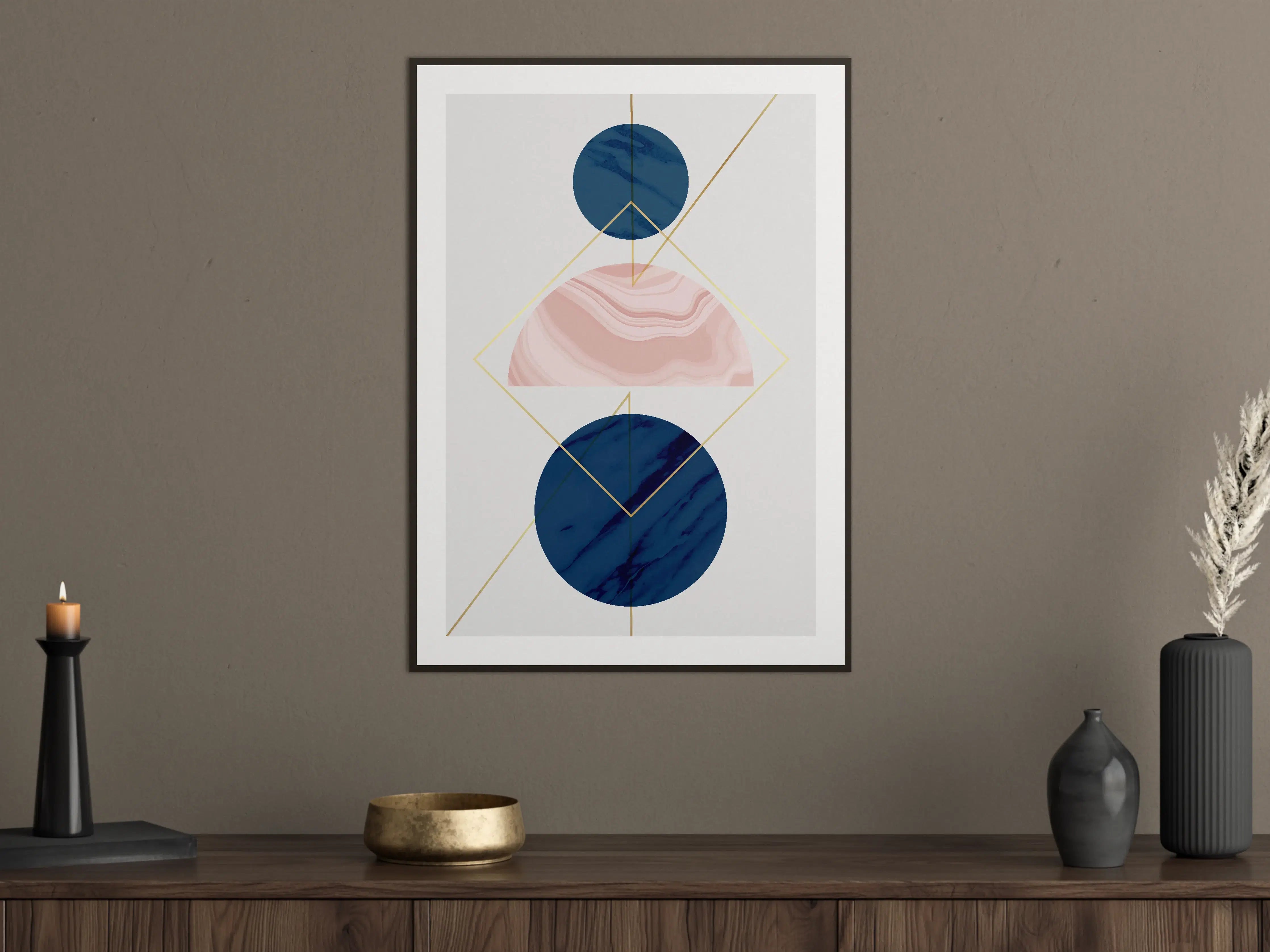 Große Wandbilder - Moderne Geometrie Kunstdruck