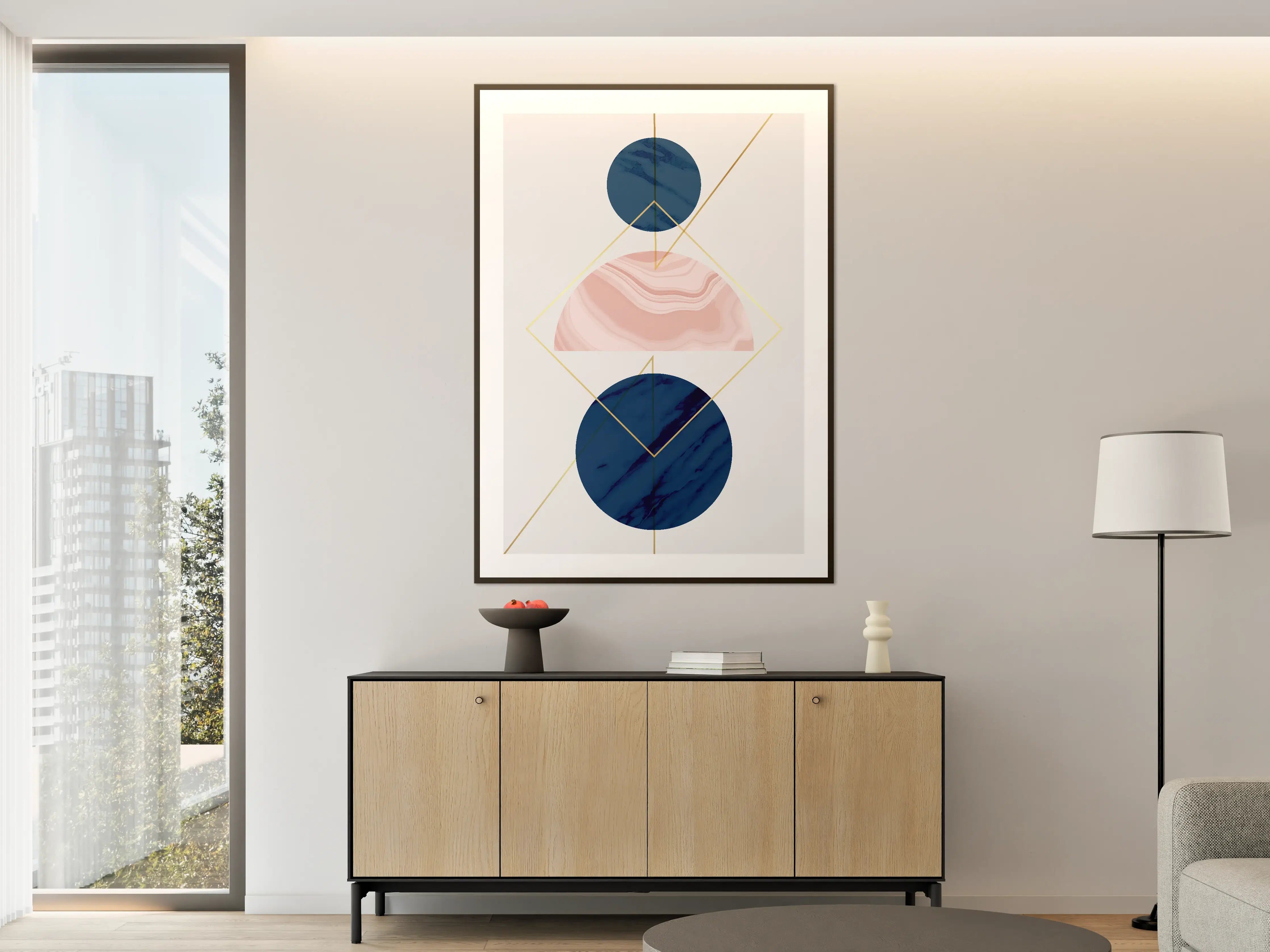Große Wandbilder - Moderne Geometrie Kunstdruck