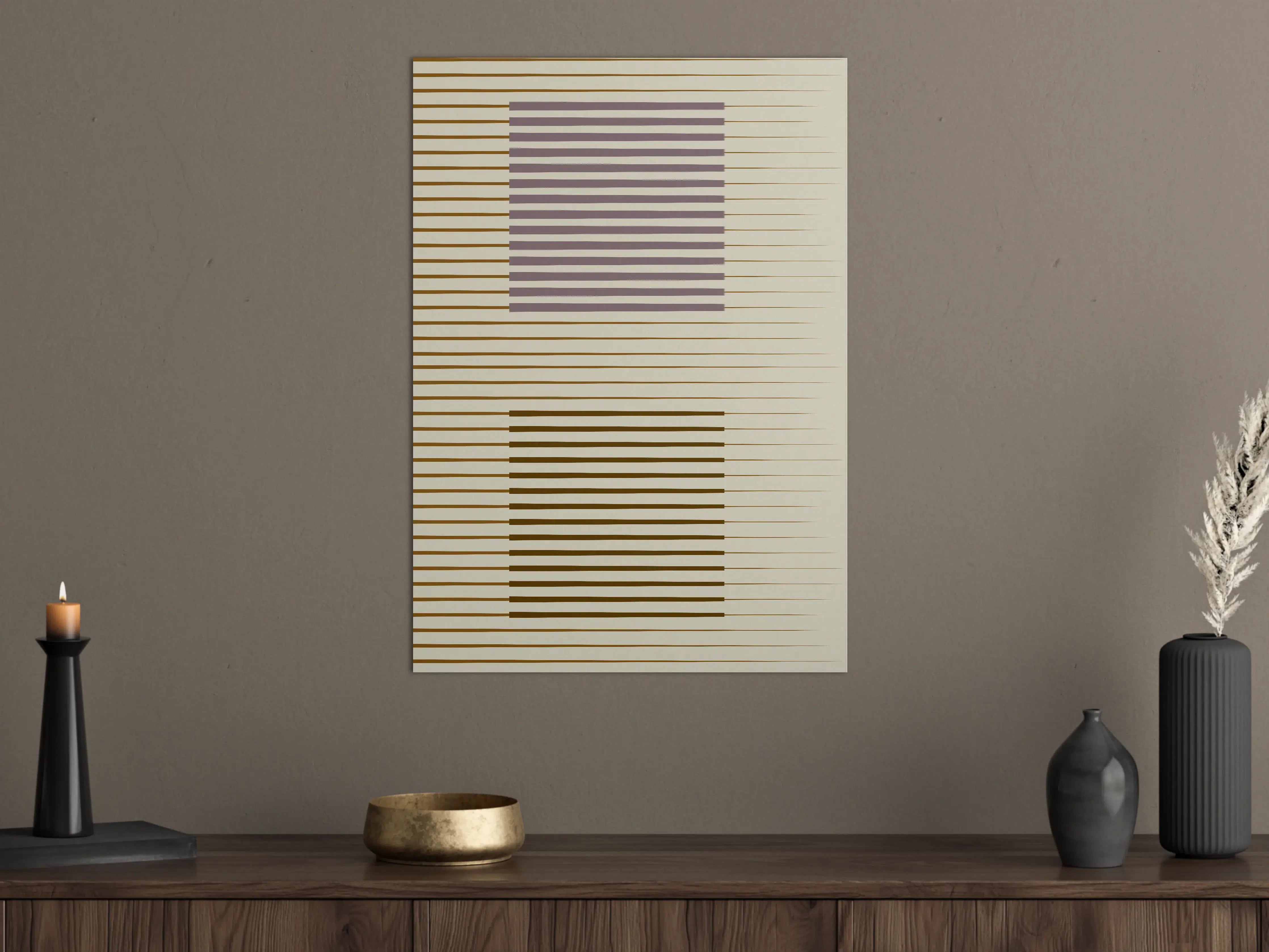 Große Wandbilder - Moderne Grafik mit pastellfarbenen und erdigen Tönen