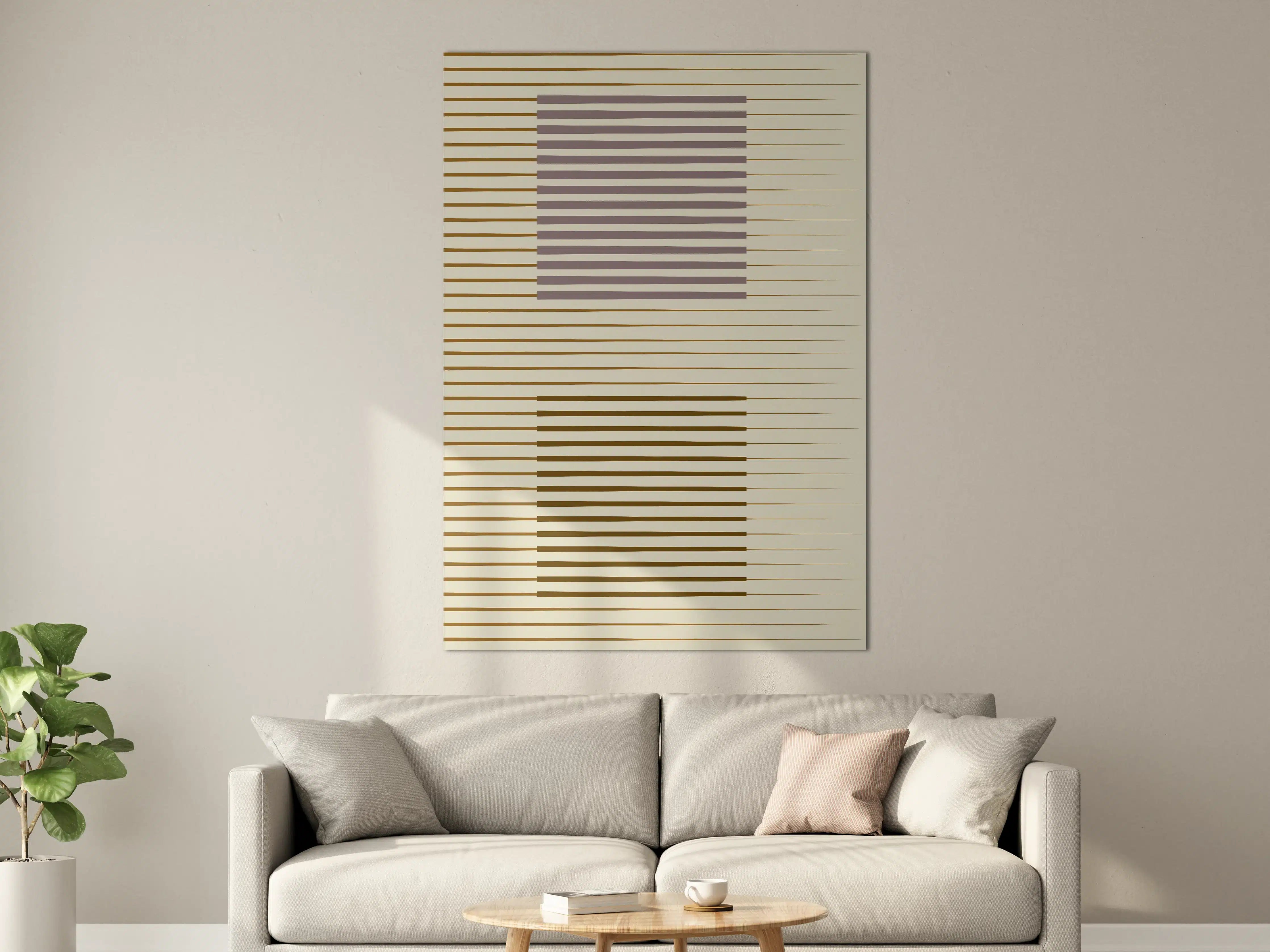 Große Wandbilder - Moderne Grafik mit pastellfarbenen und erdigen Tönen