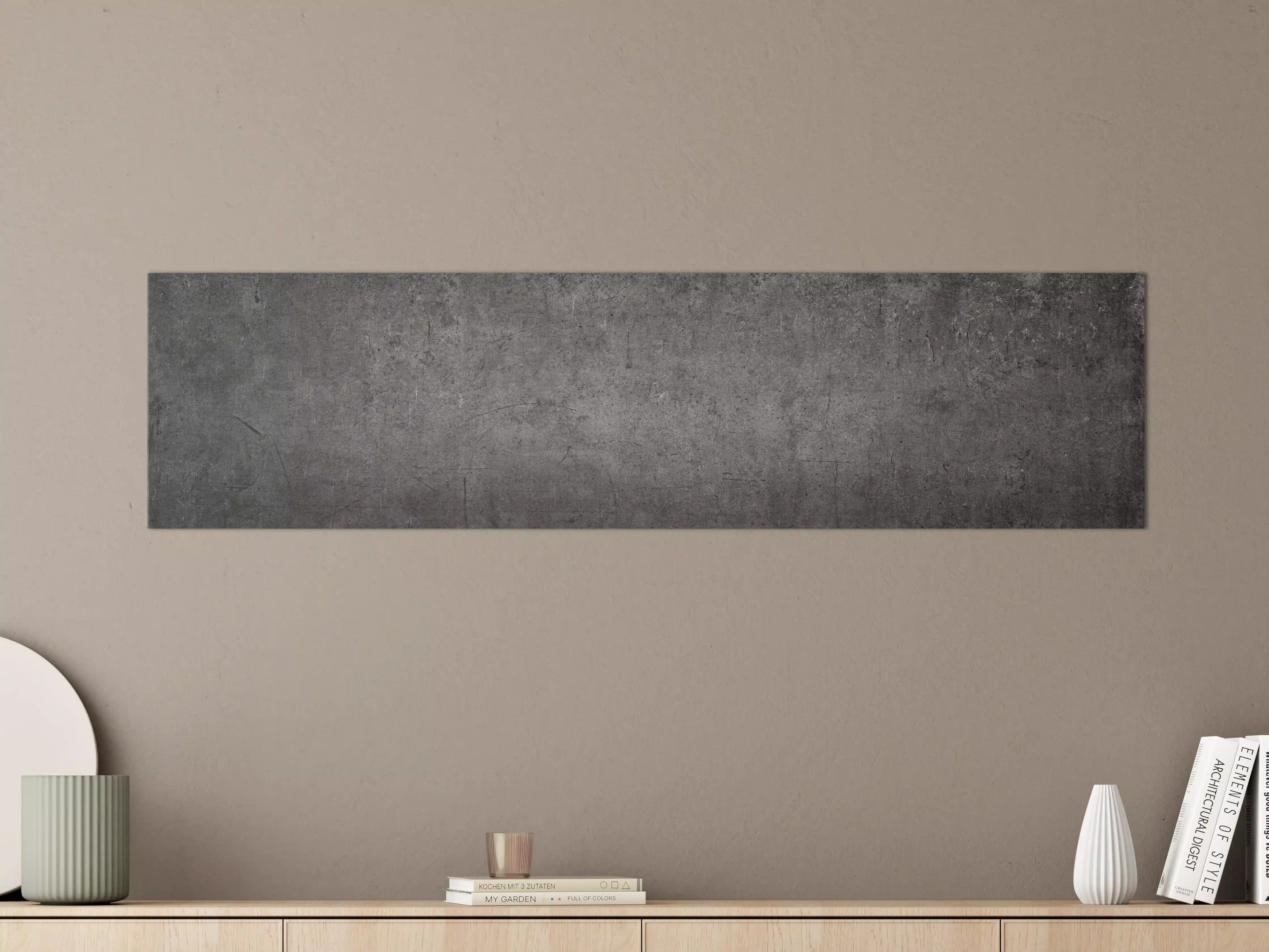 Große Wandbilder - Moderne Grau-Schwarze Betonoptik