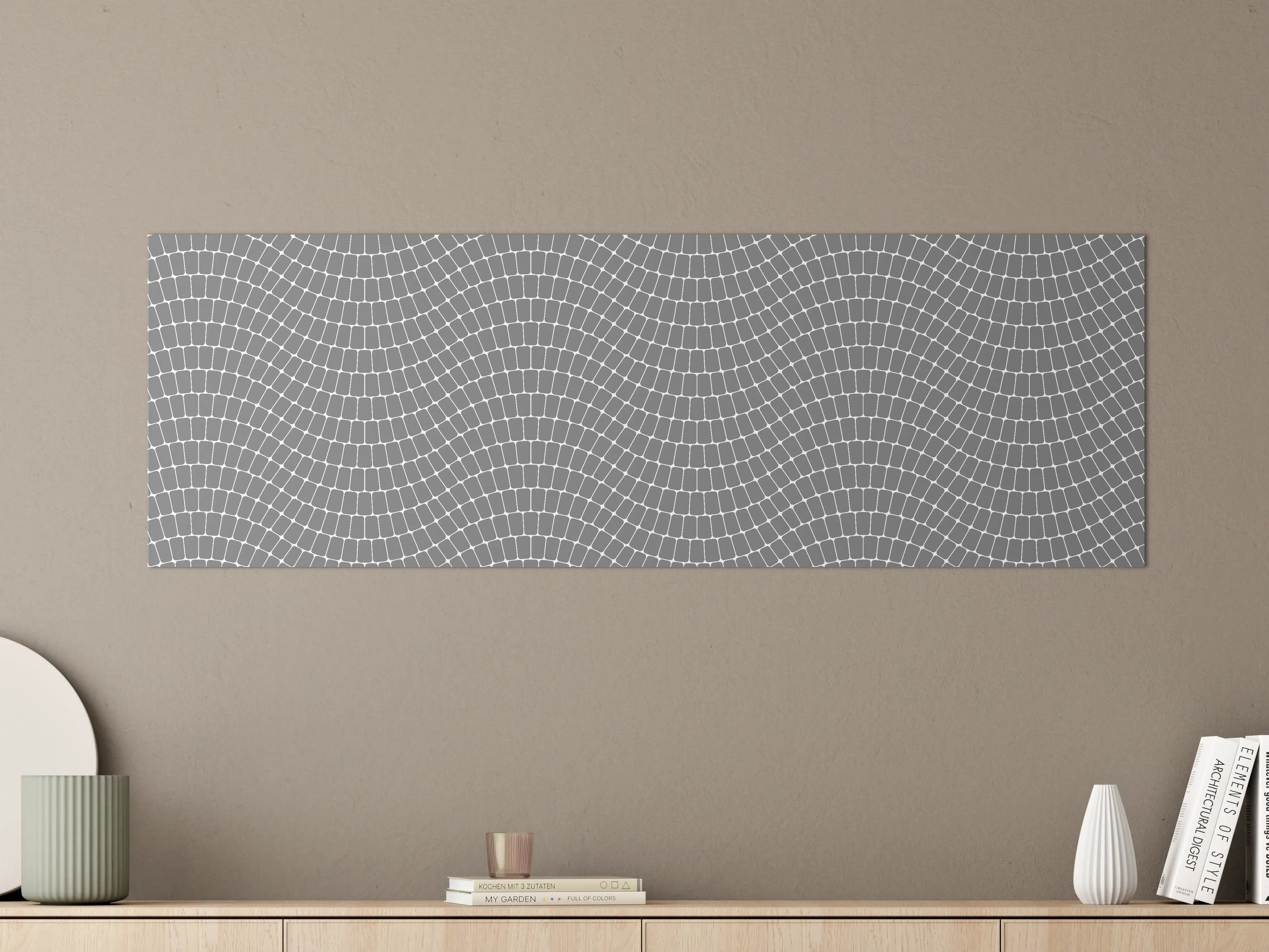 Große Wandbilder - Moderne Graue Mosaik-Optik