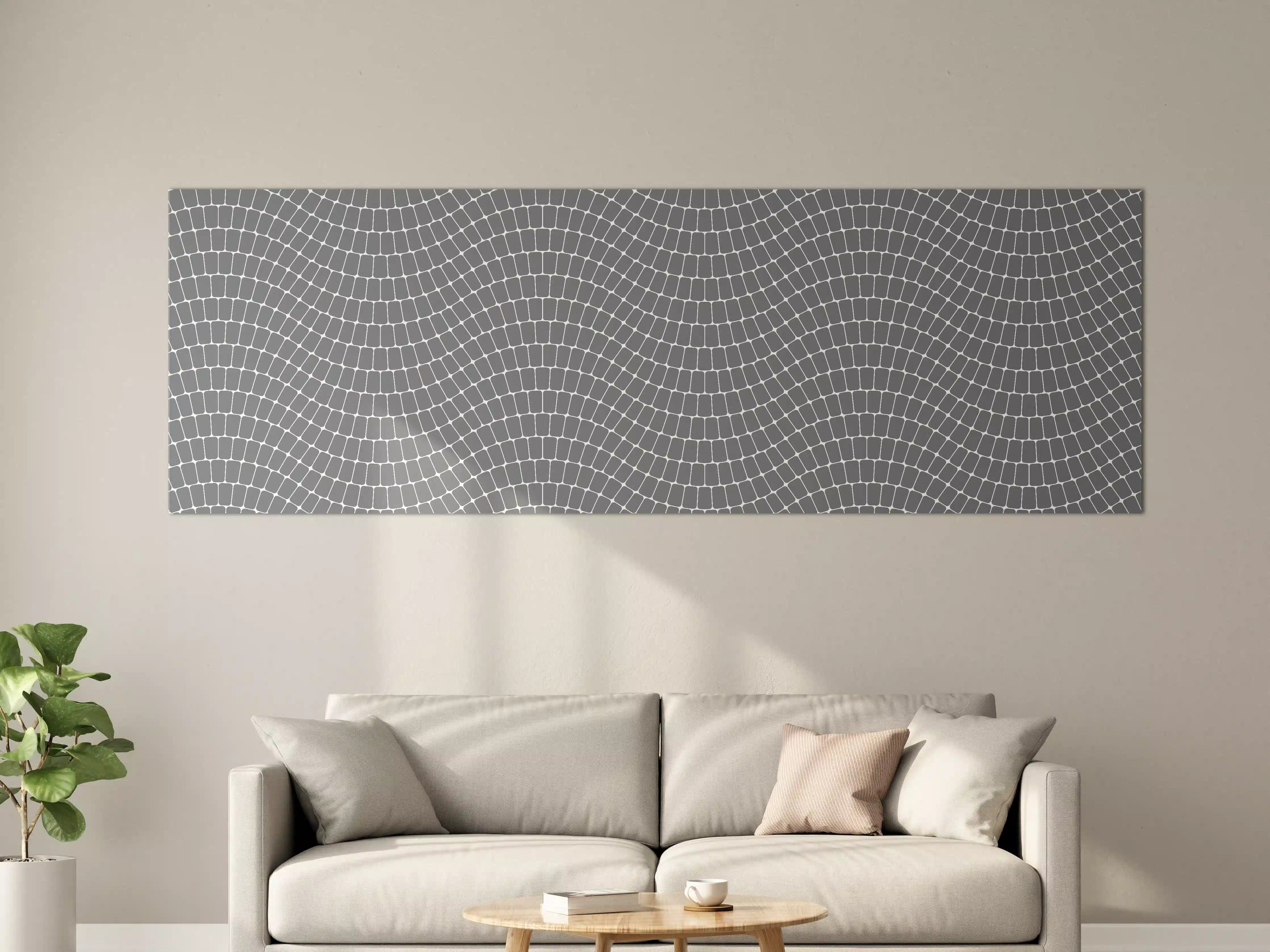 Große Wandbilder - Moderne Graue Mosaik-Optik
