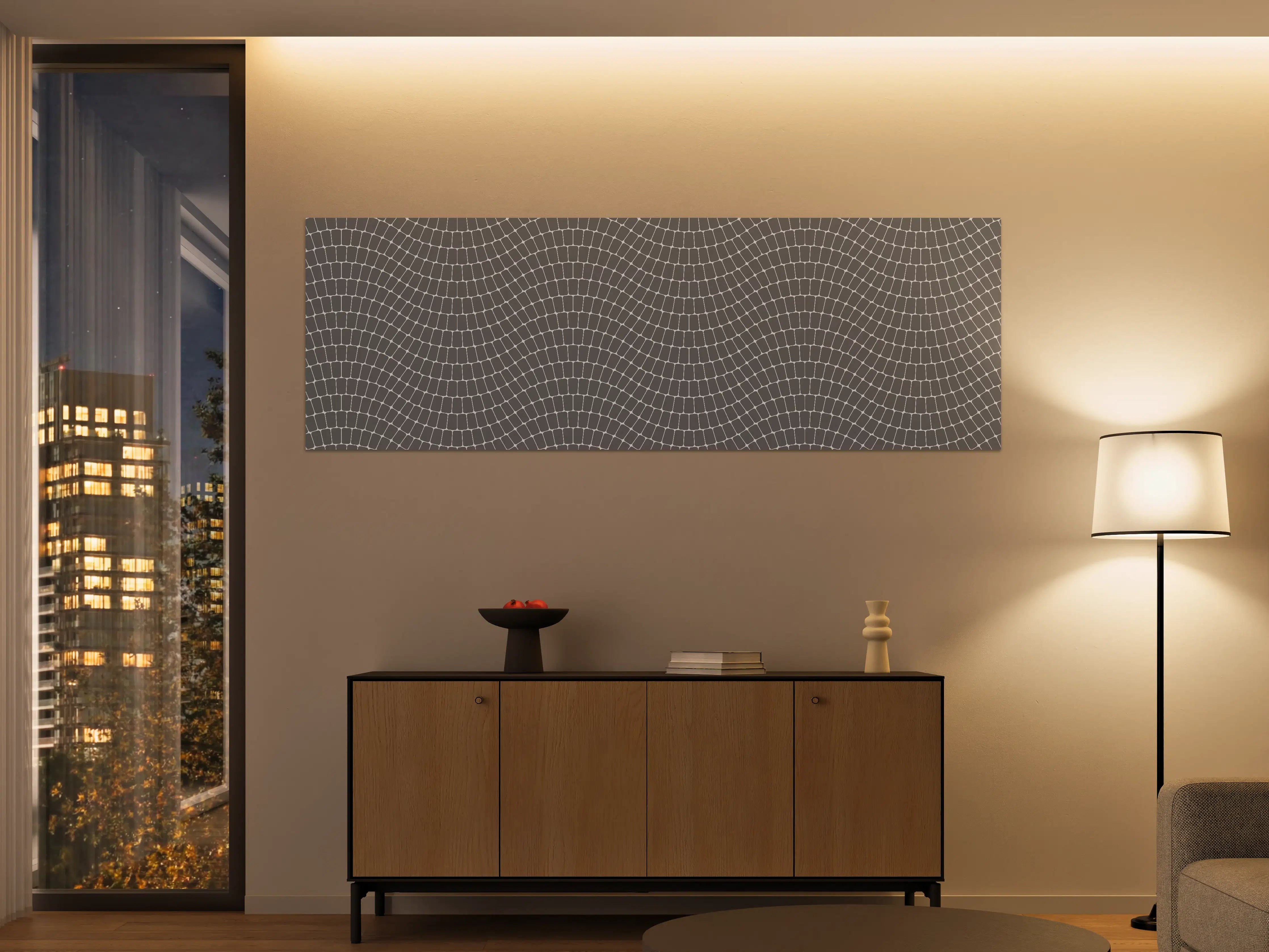 Große Wandbilder - Moderne Graue Mosaik-Optik