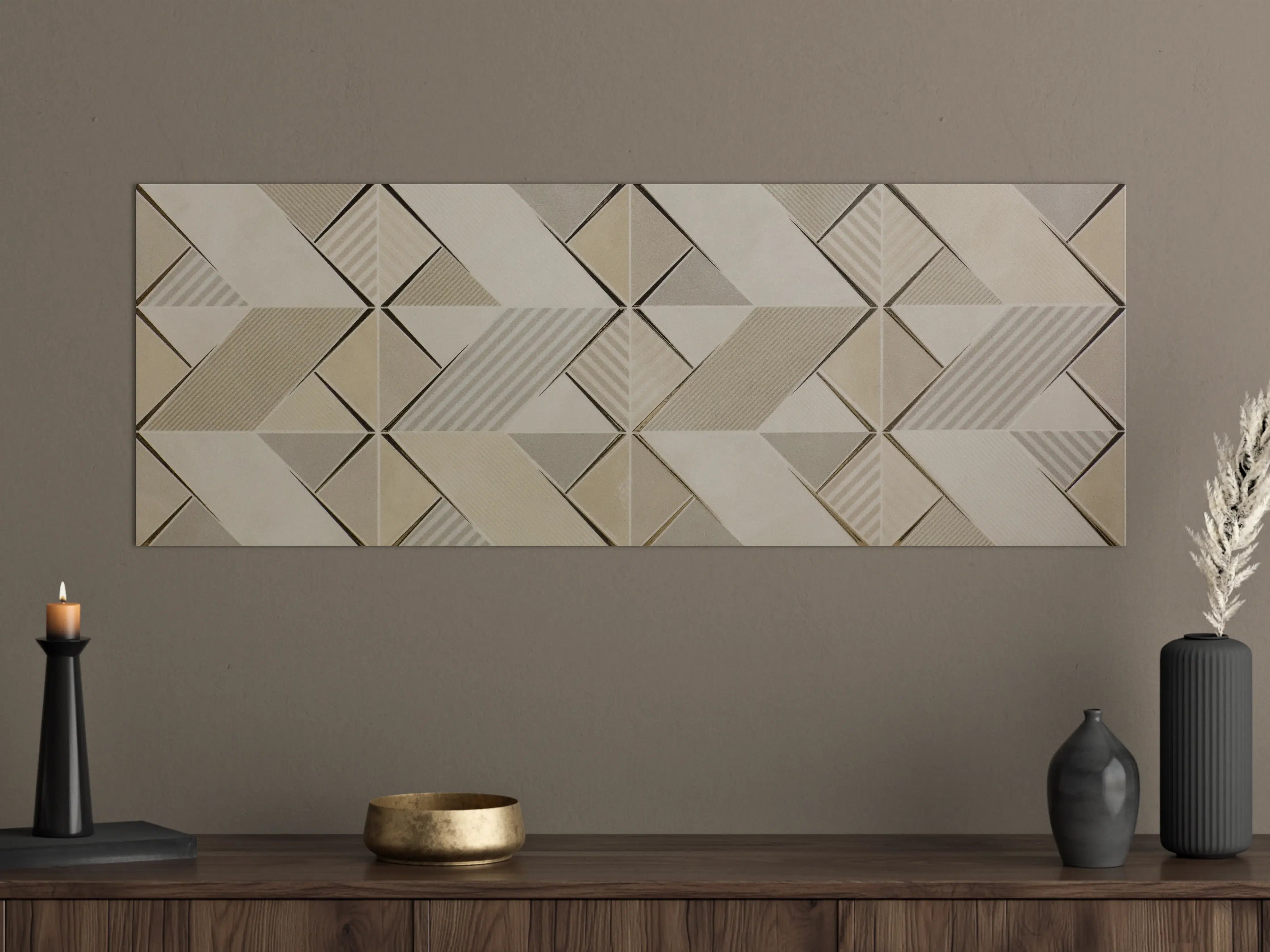 Große Wandbilder - Moderne Marmorstruktur in Beige und Grau