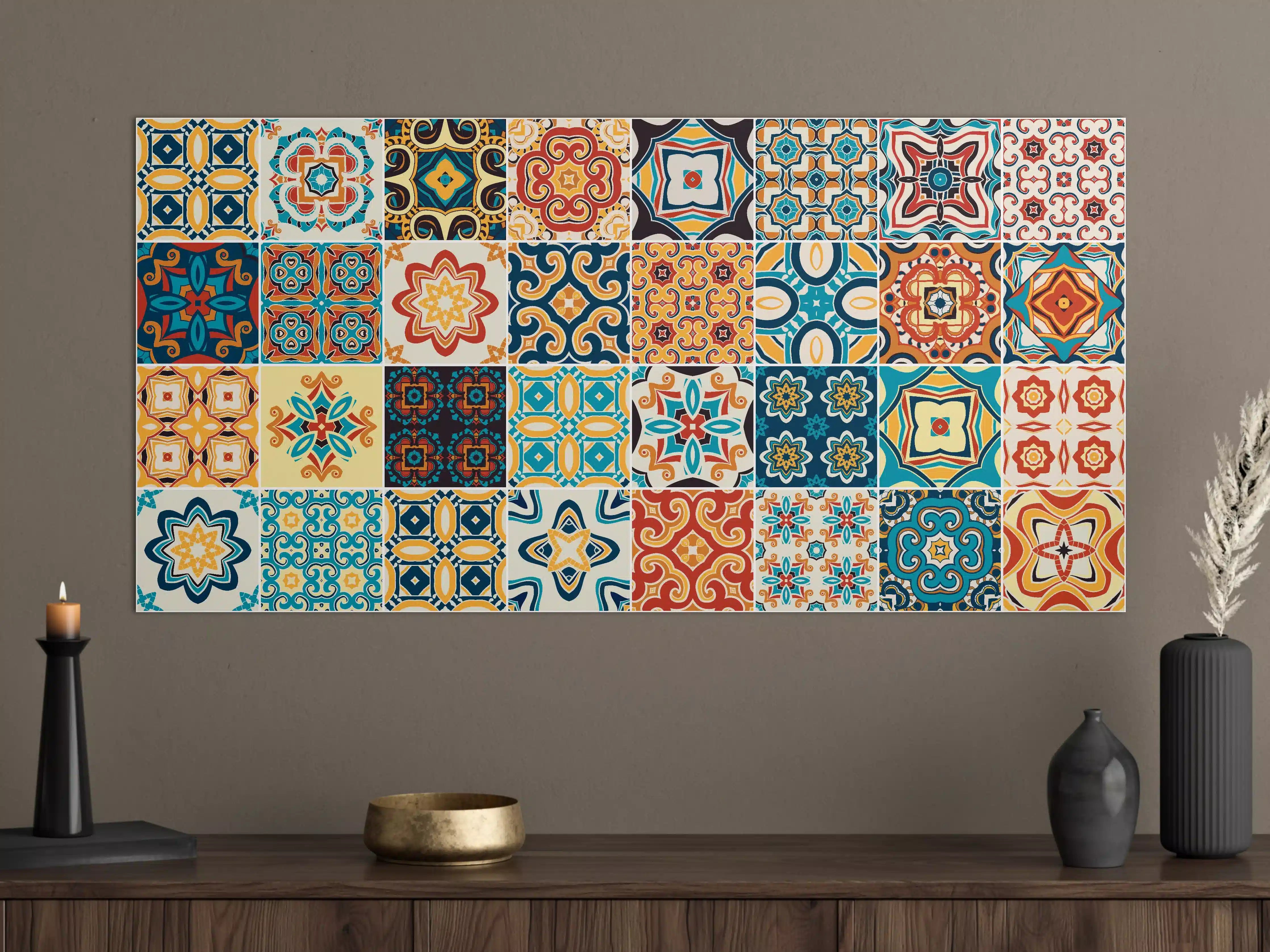 Große Wandbilder - Moderne Mosaikmuster