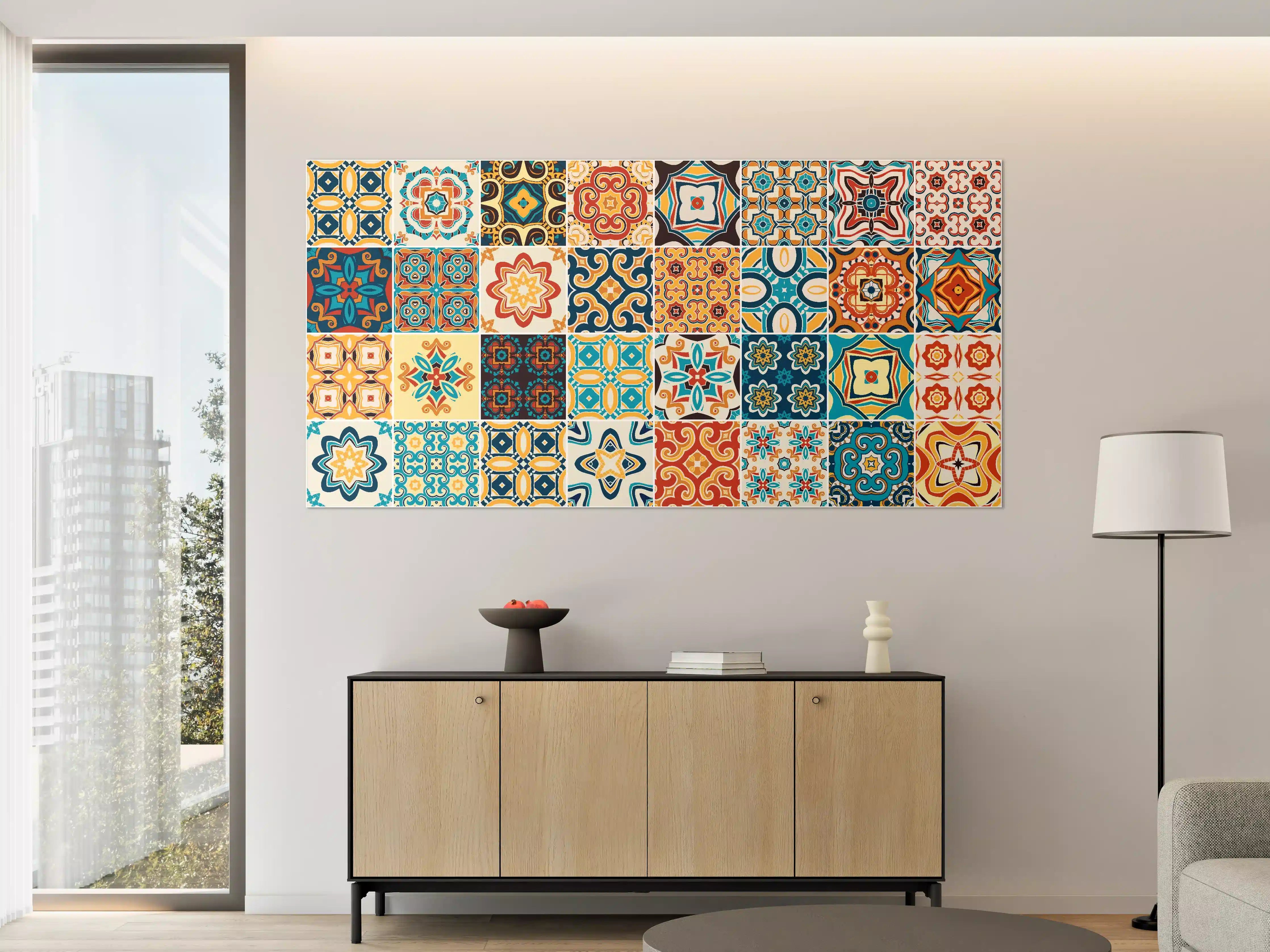 Große Wandbilder - Moderne Mosaikmuster