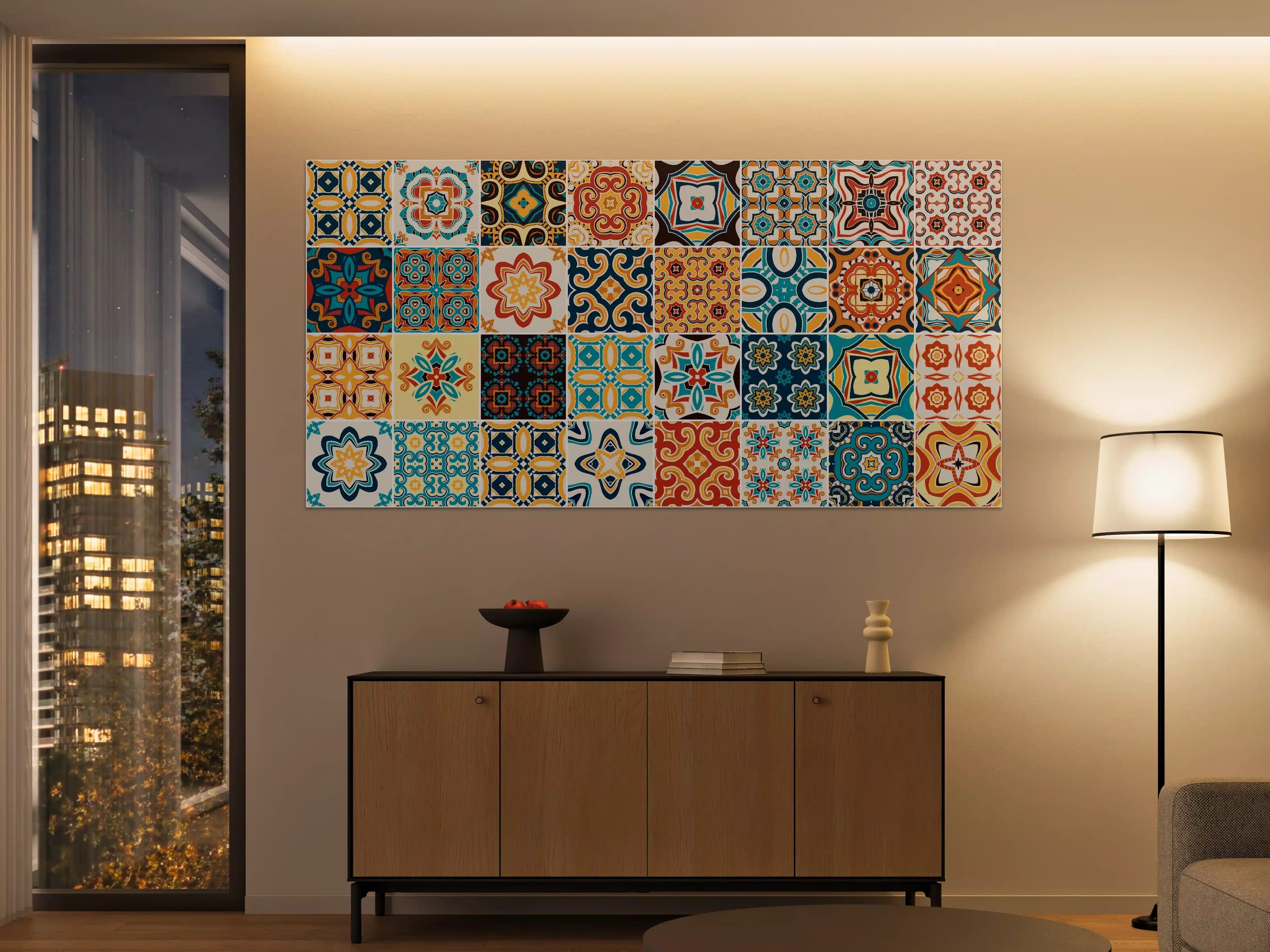 Große Wandbilder - Moderne Mosaikmuster