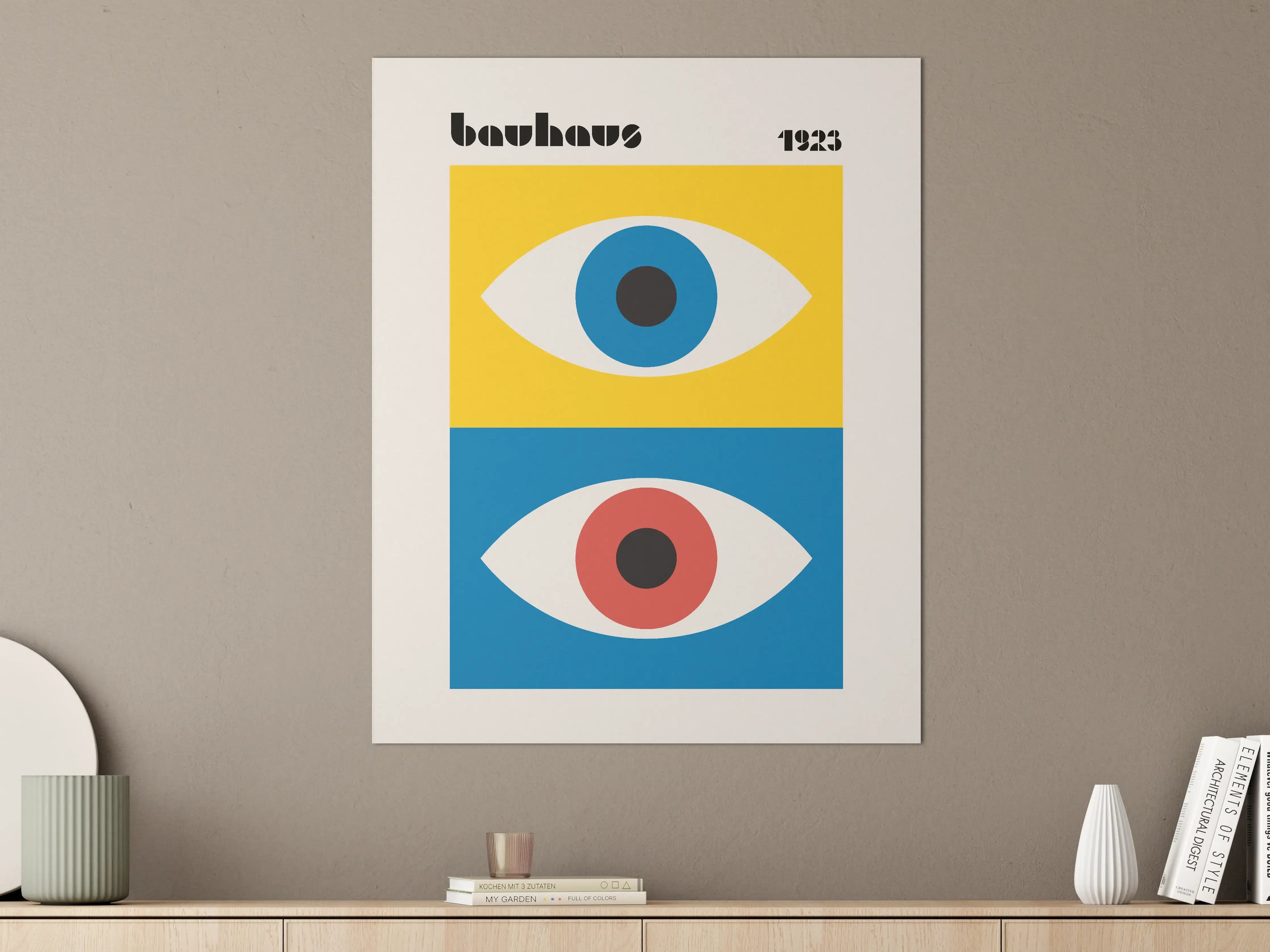Große Wandbilder - Moderne Pop Art Augen im minimalistischen Design