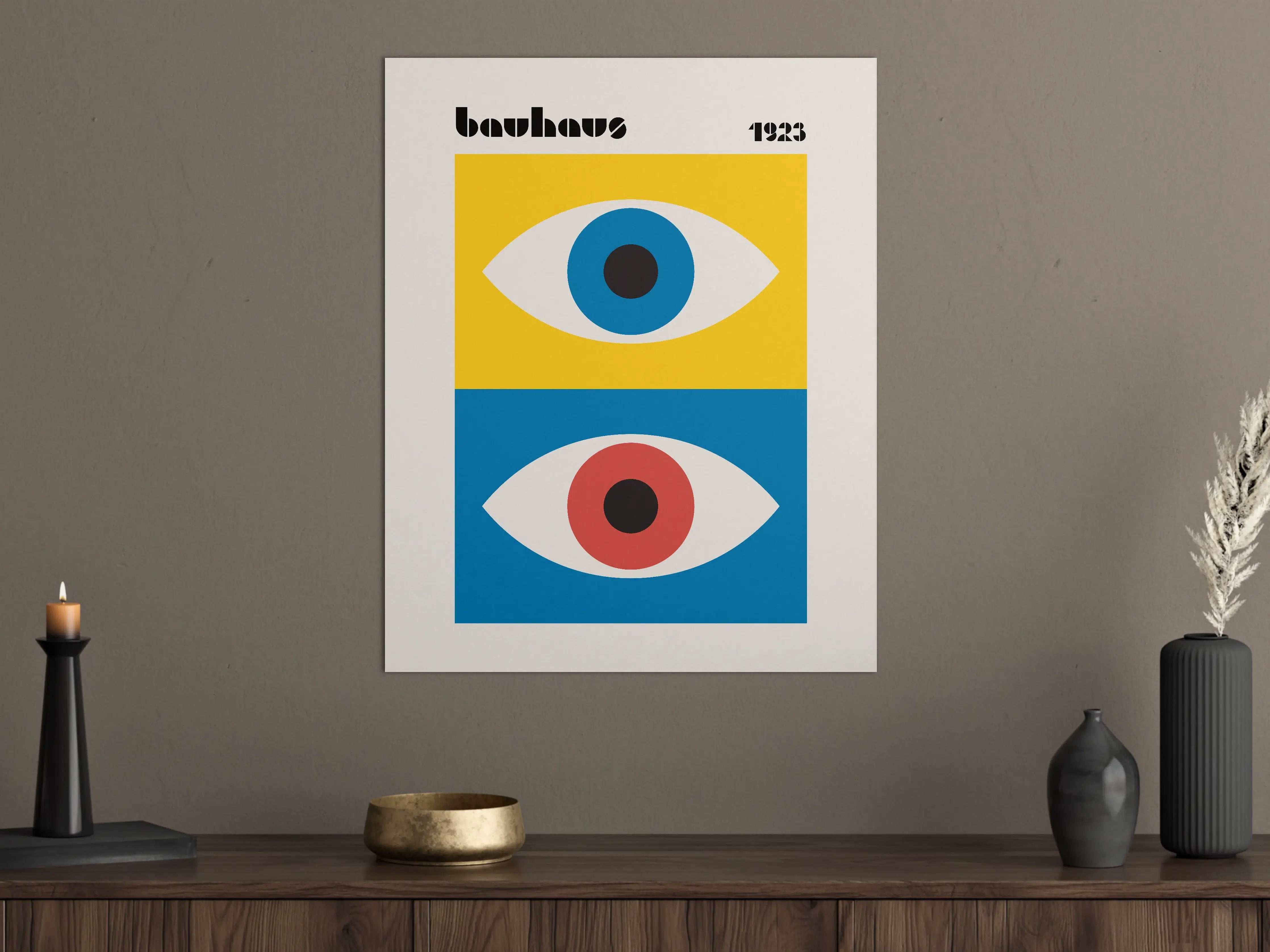 Große Wandbilder - Moderne Pop Art Augen im minimalistischen Design