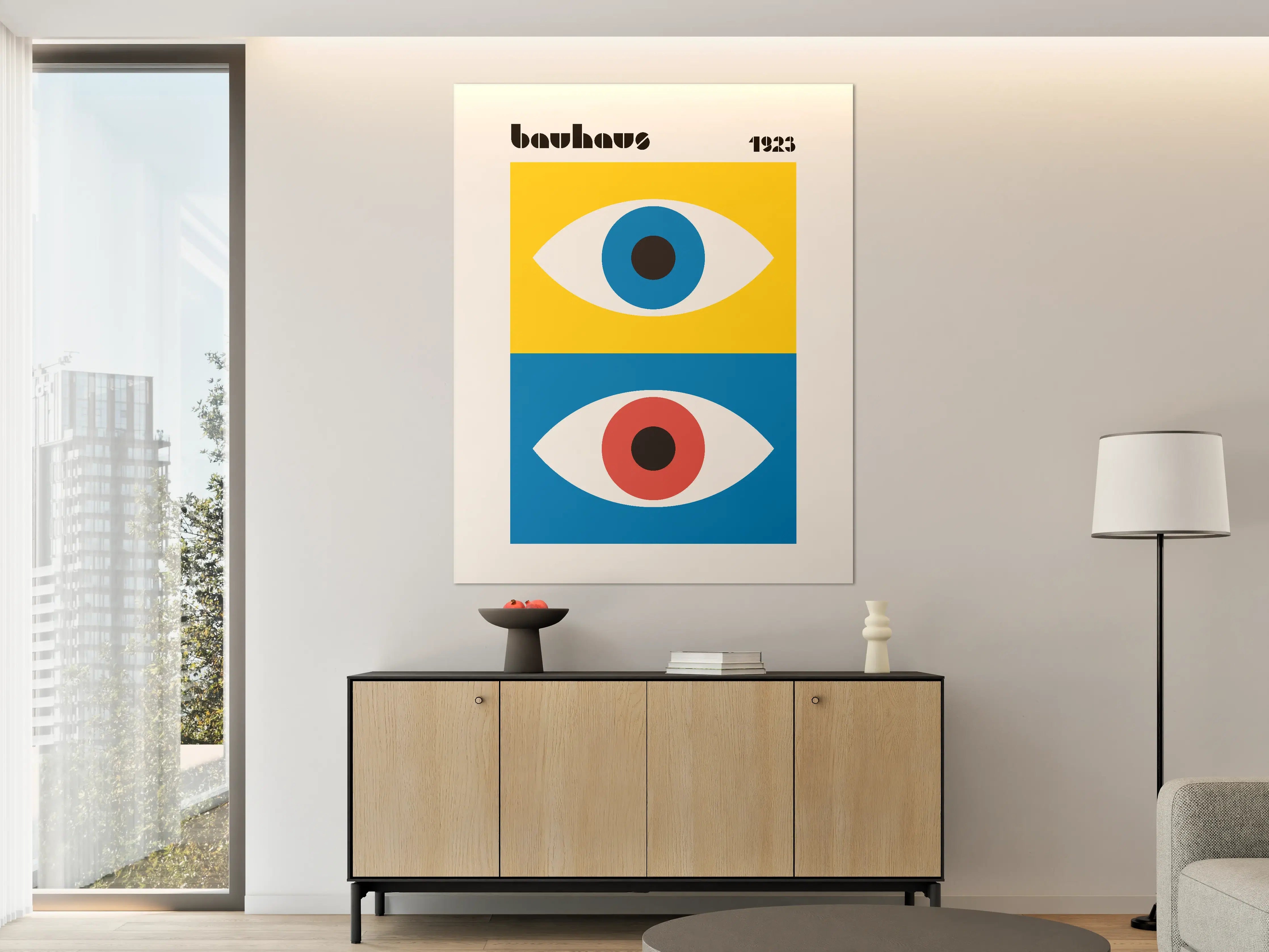 Große Wandbilder - Moderne Pop Art Augen im minimalistischen Design
