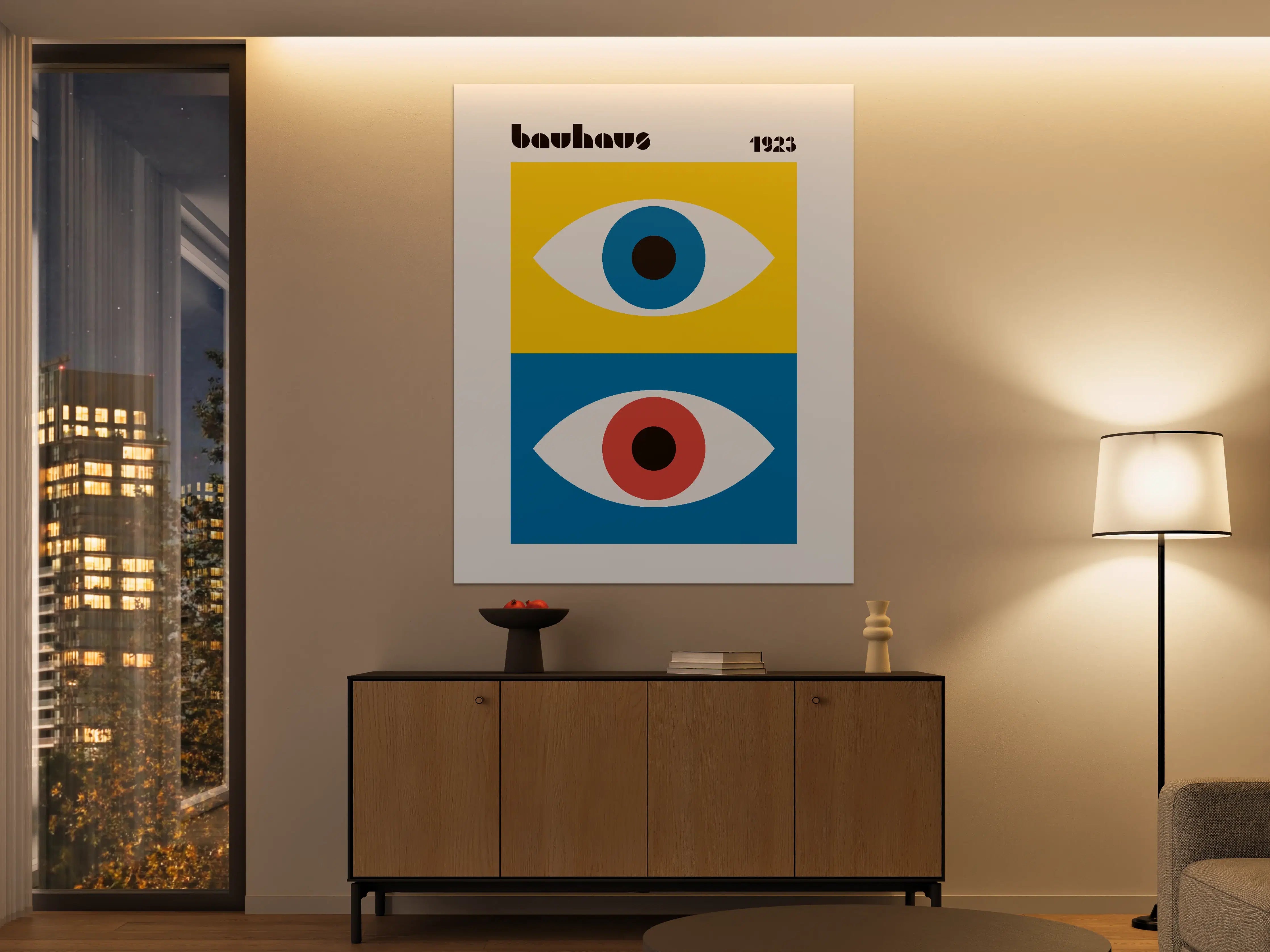 Große Wandbilder - Moderne Pop Art Augen im minimalistischen Design