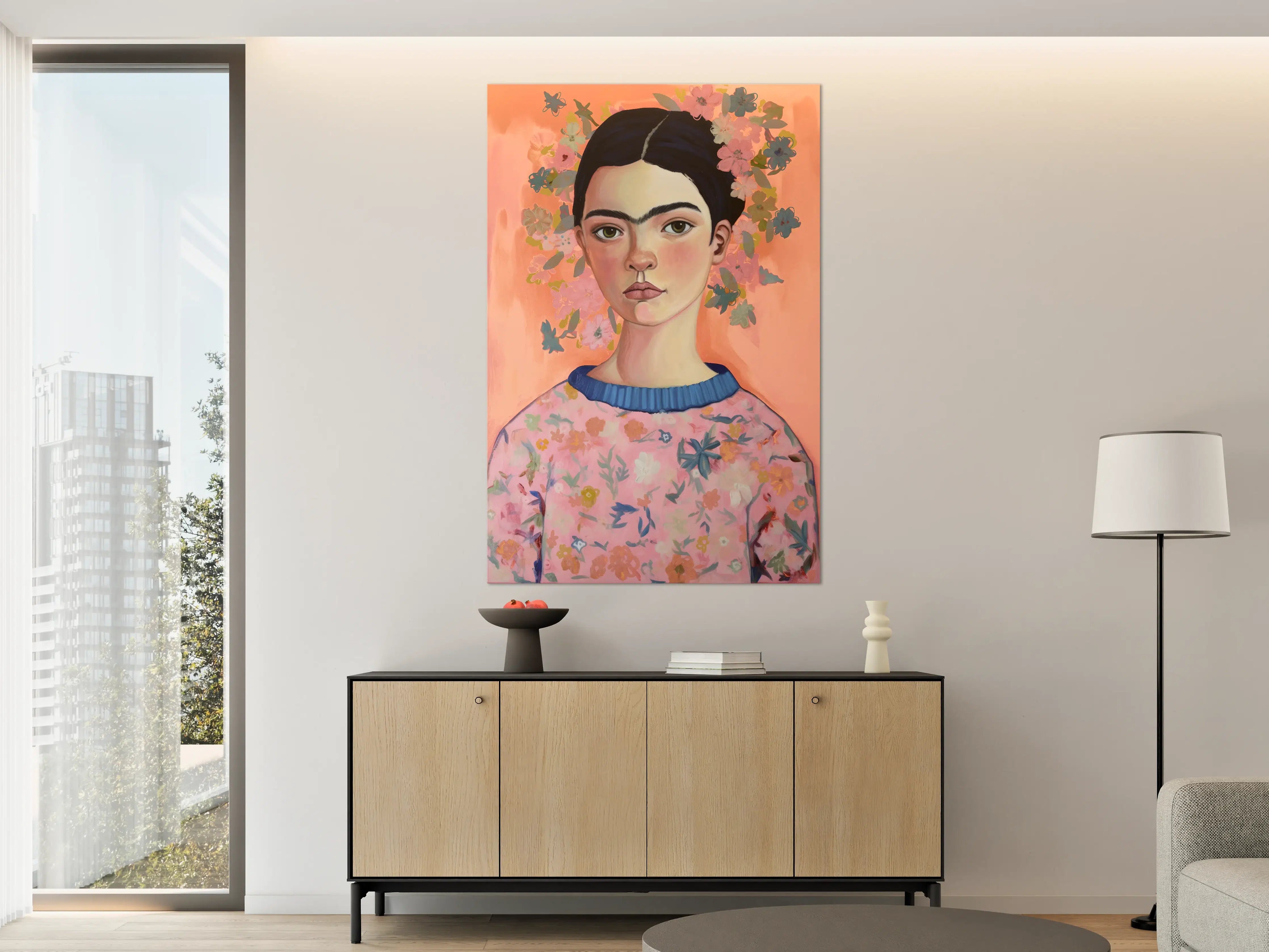 Große Wandbilder - Moderne Porträtkunst in leuchtenden Farben