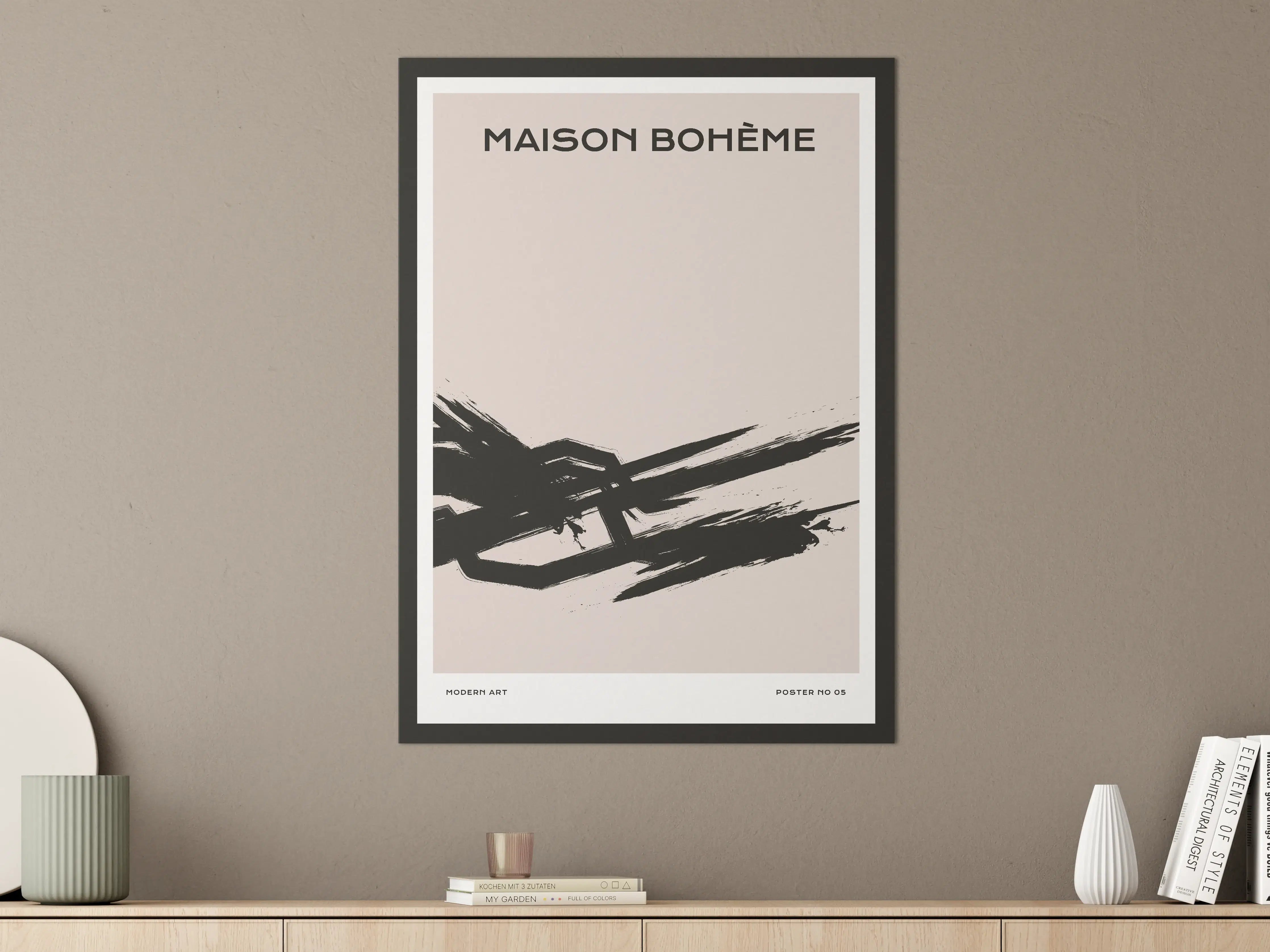 Große Wandbilder - Moderne Schwarz-Weiß-Aktion