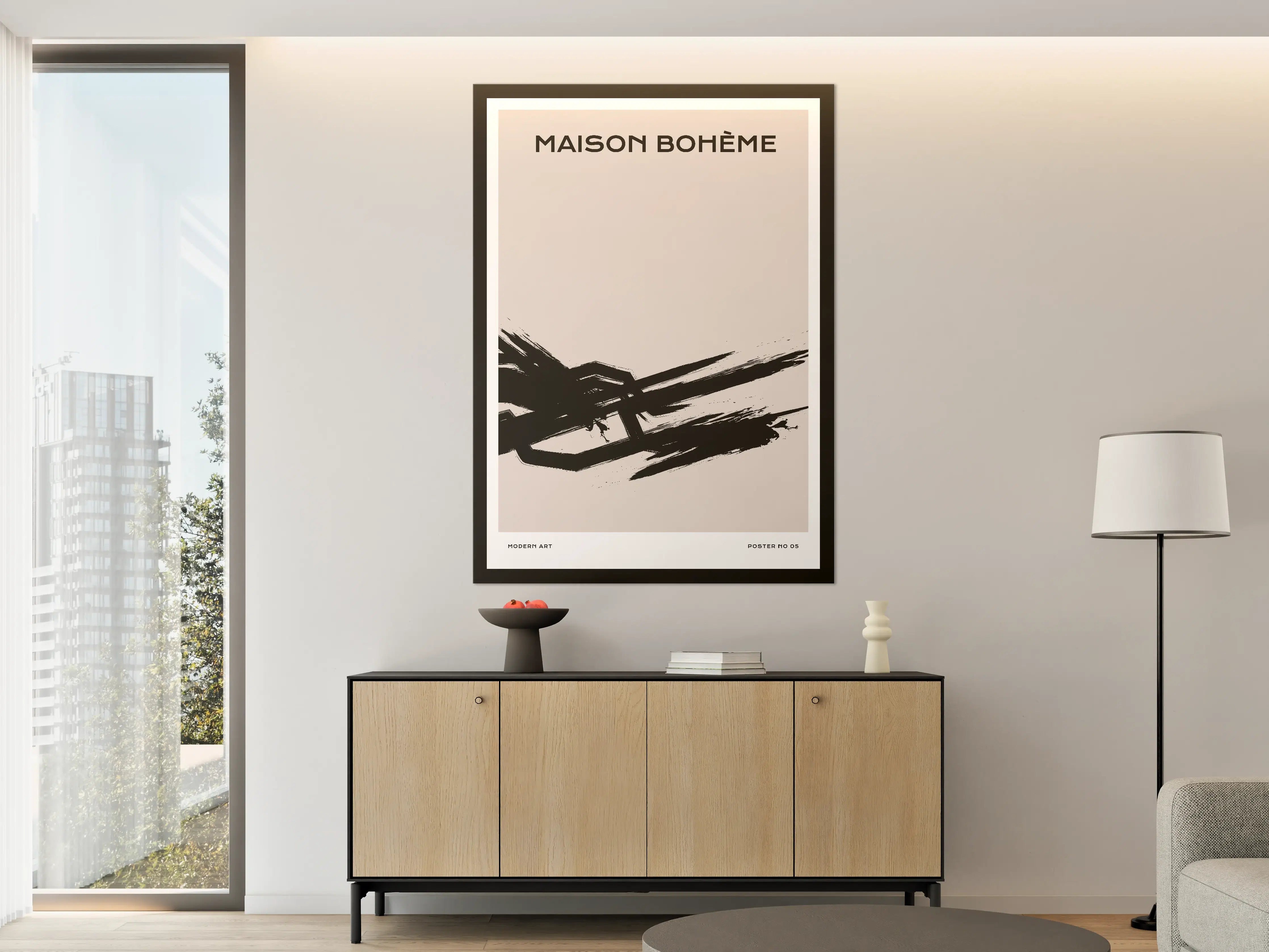 Große Wandbilder - Moderne Schwarz-Weiß-Aktion