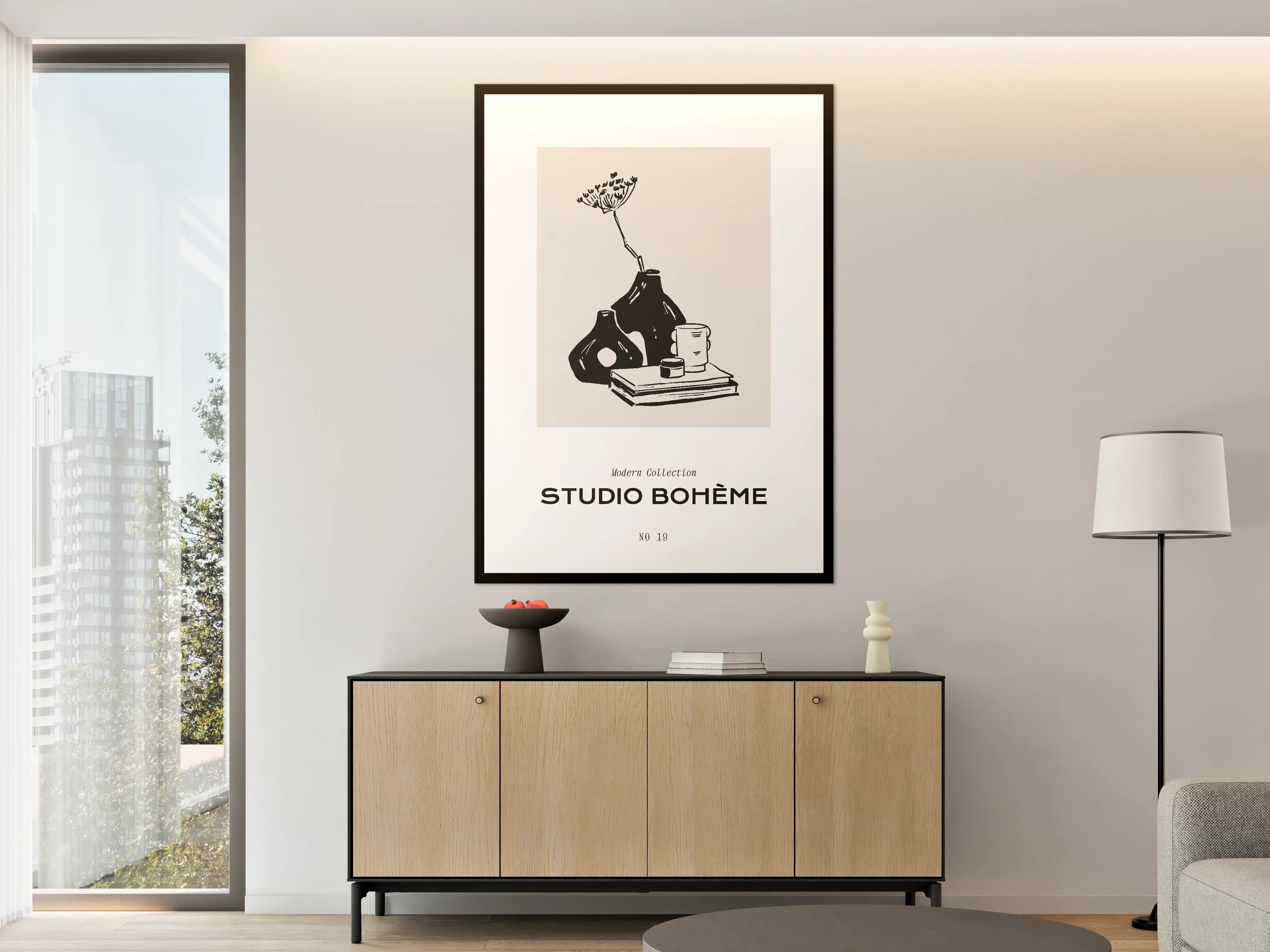 Große Wandbilder - Moderne Schwarz-Weiß-Dekoration