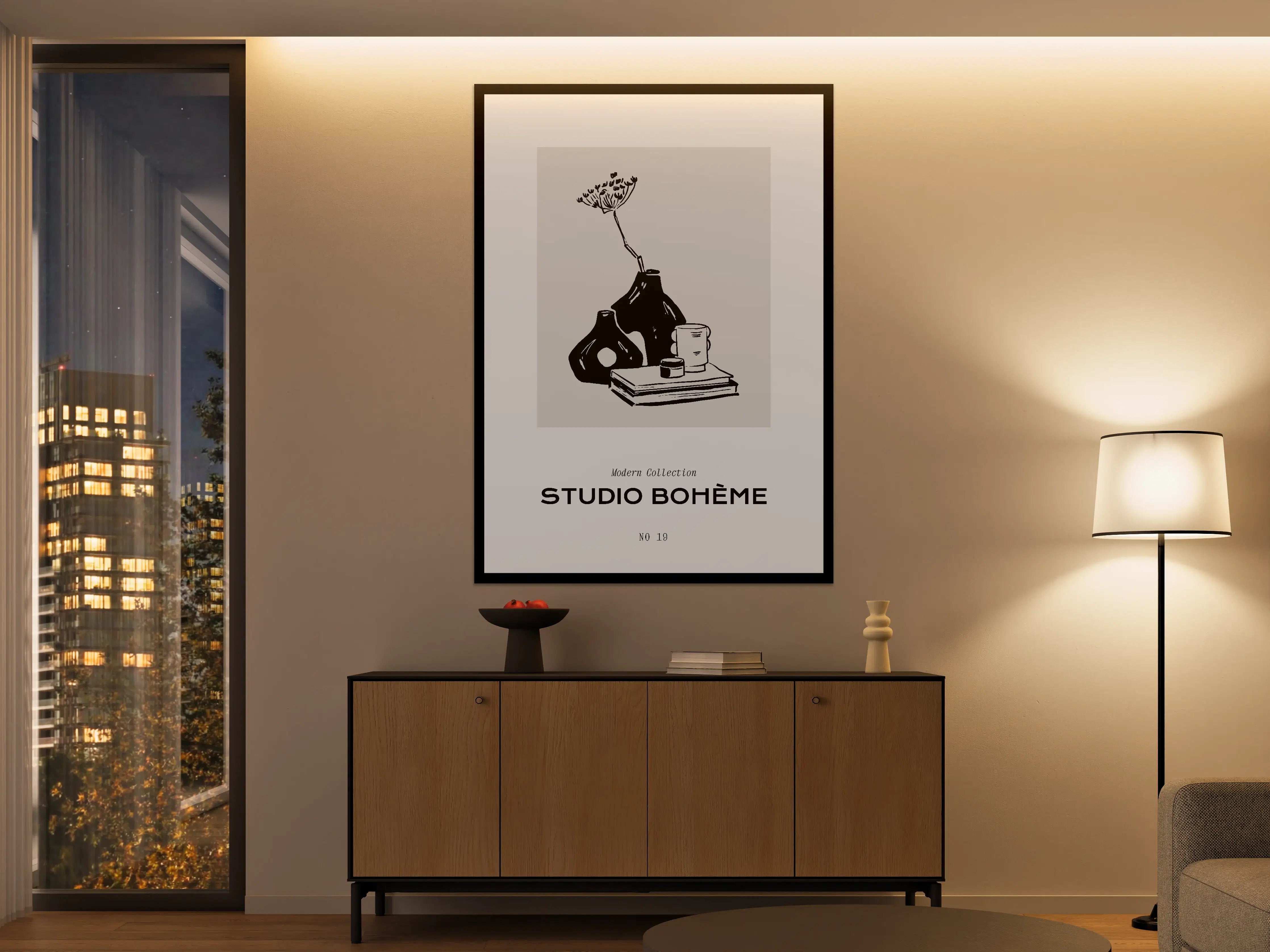 Große Wandbilder - Moderne Schwarz-Weiß-Dekoration