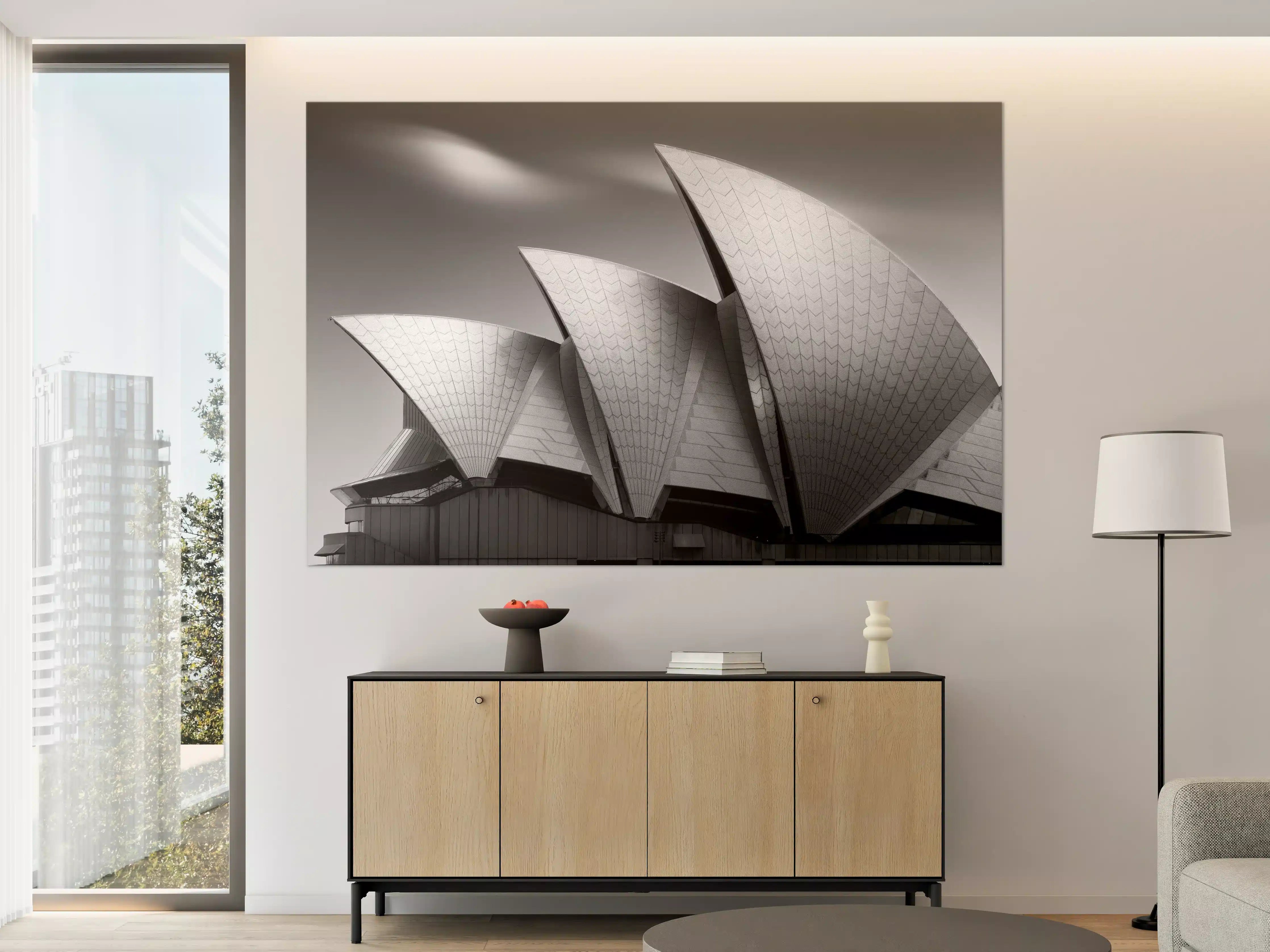 Große Wandbilder - Moderne Silhouette der Sydney Opera House