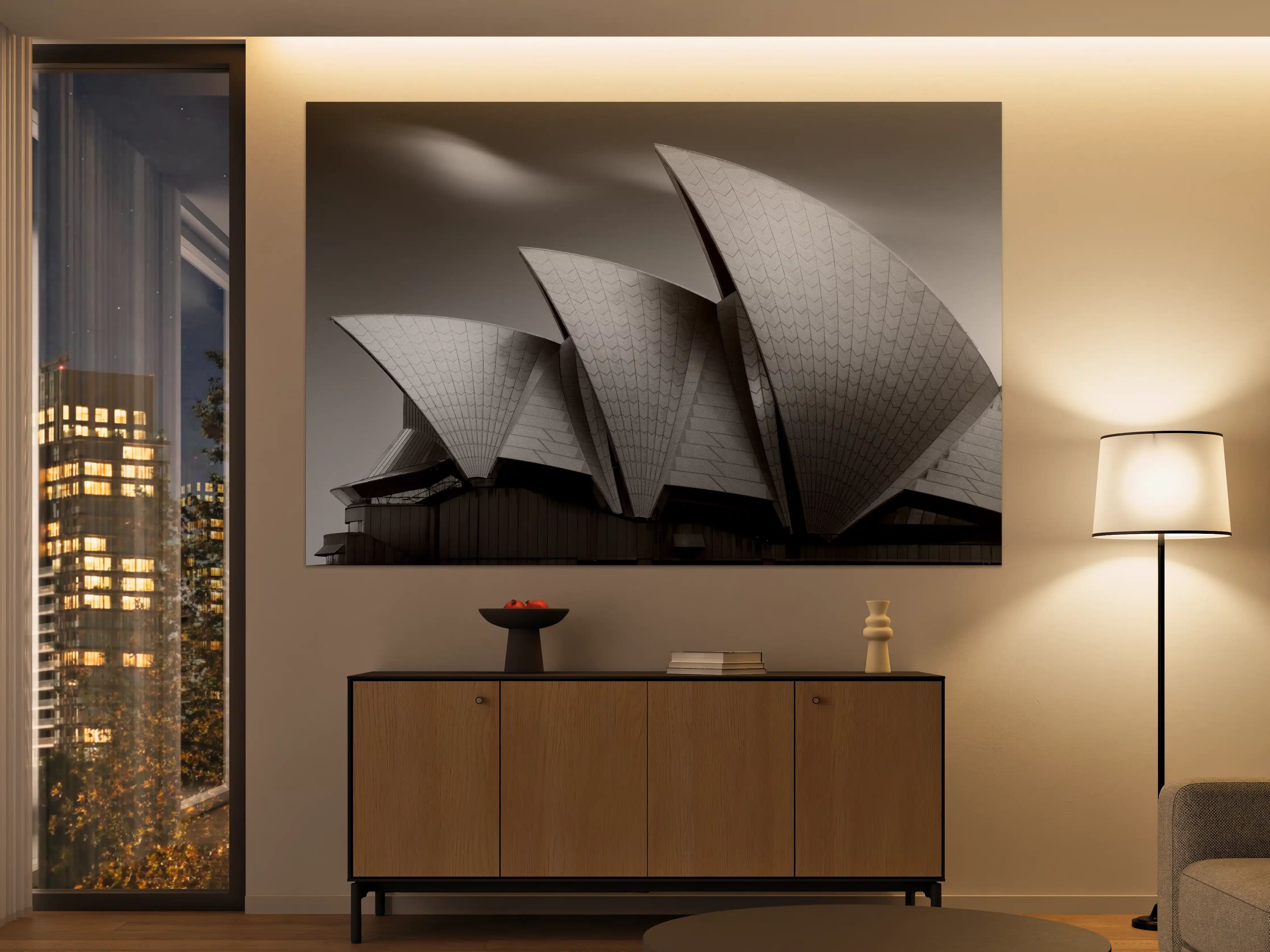 Große Wandbilder - Moderne Silhouette der Sydney Opera House