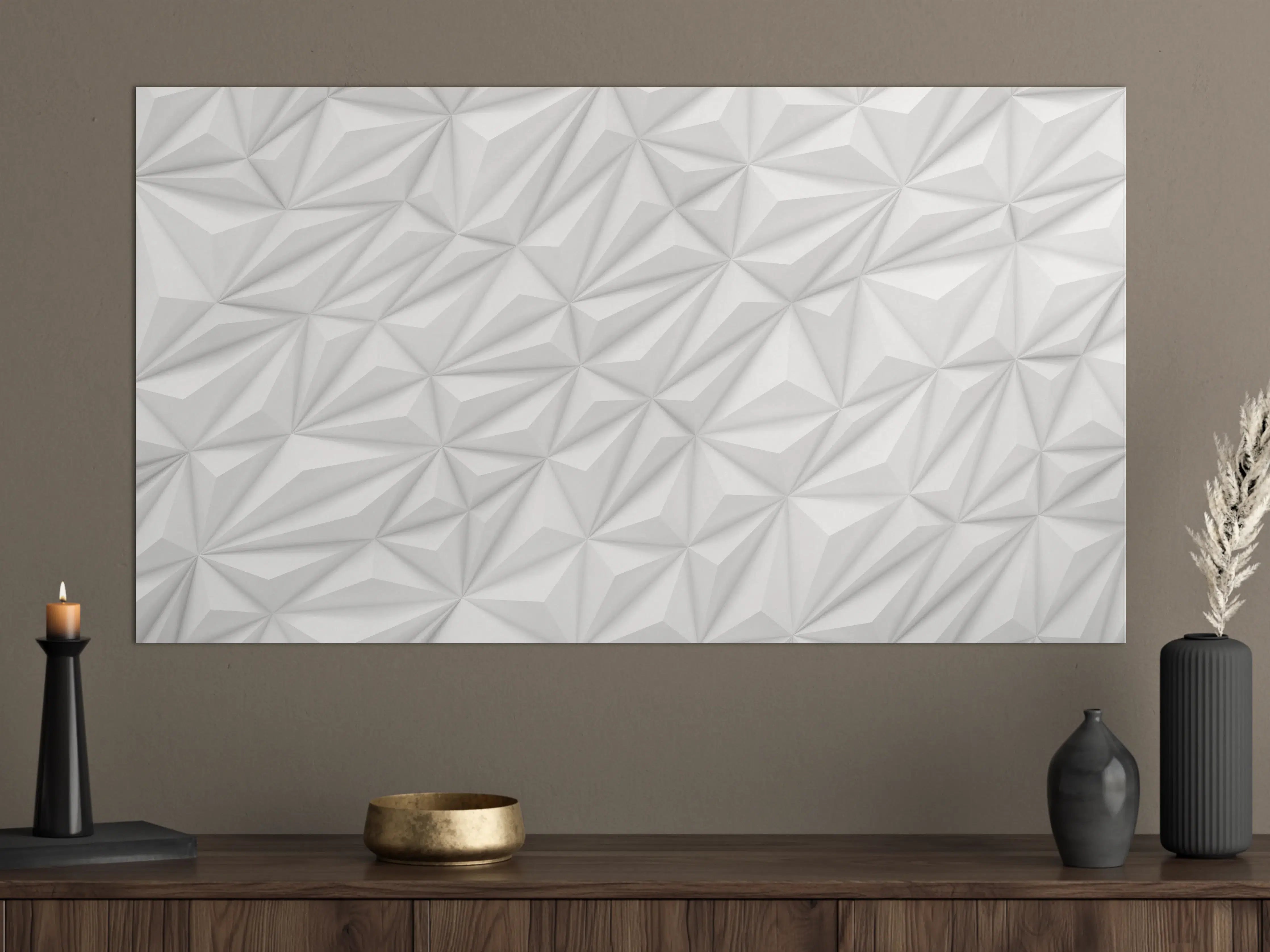 Große Wandbilder - Moderne Textur - Weiß