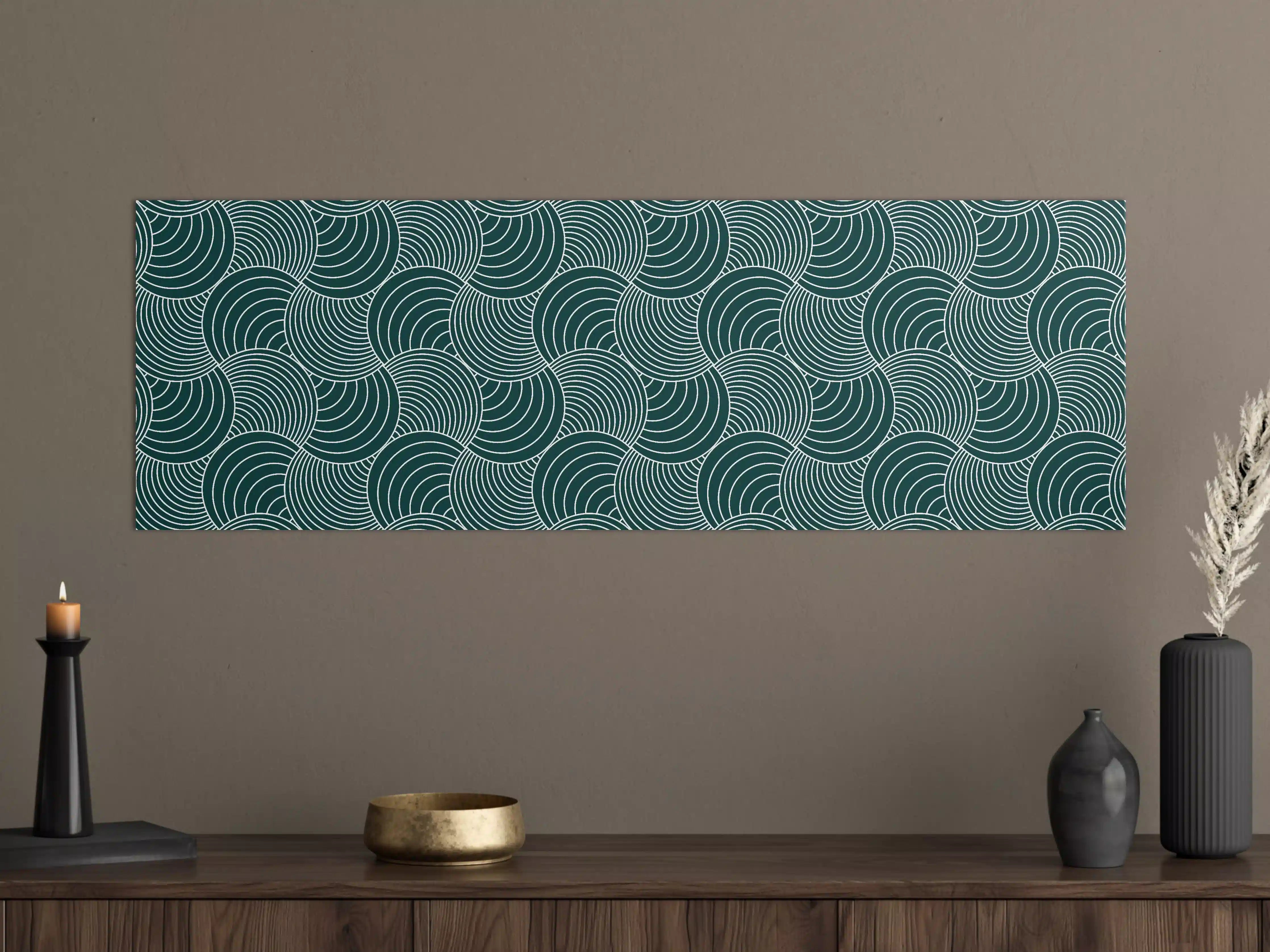 Große Wandbilder - Moderne Wasserwellen-Musterwand