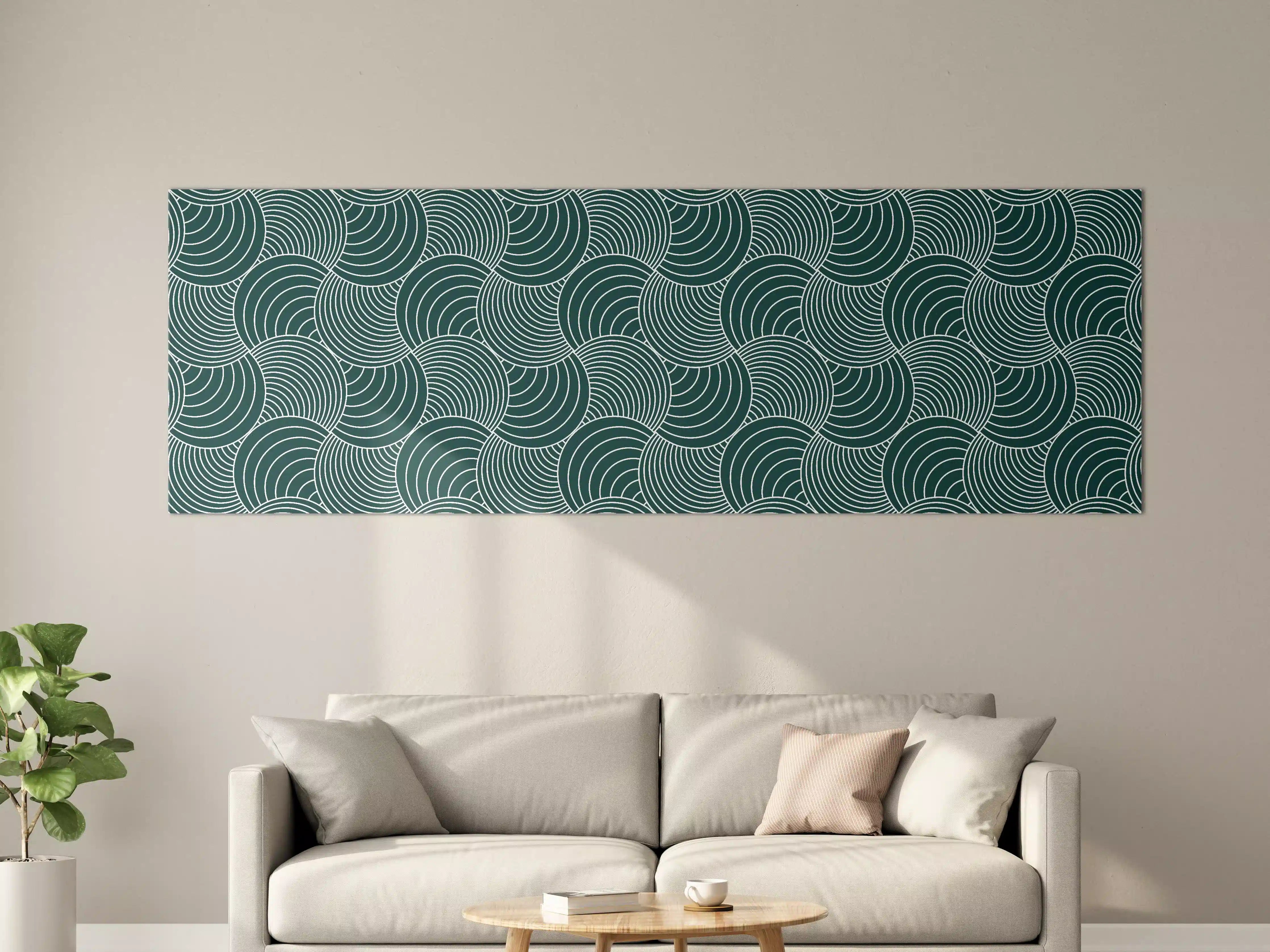 Große Wandbilder - Moderne Wasserwellen-Musterwand
