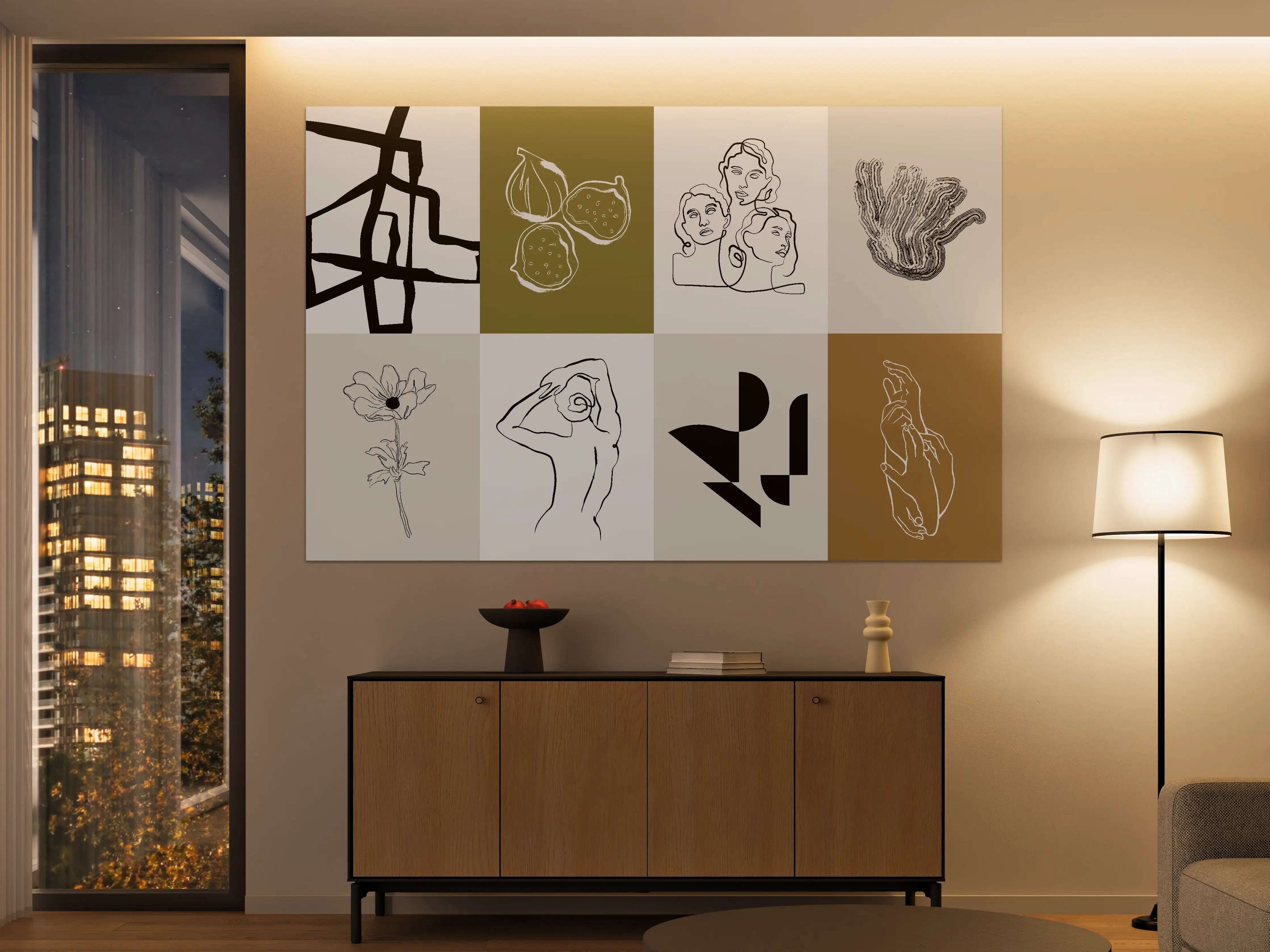 Große Wandbilder - Moderne & Minimalistische Kunstwerke