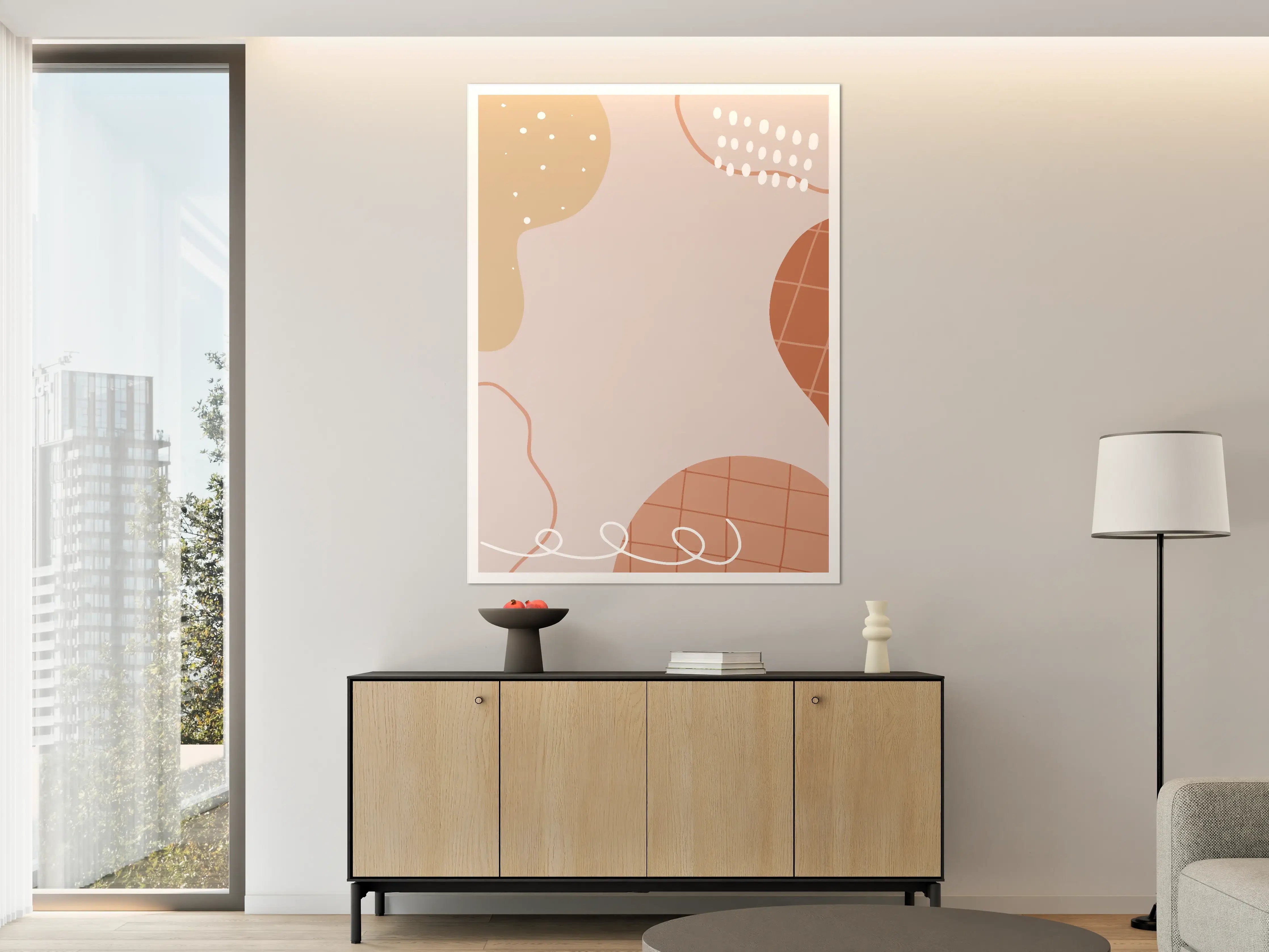 Große Wandbilder - Moderne abstrakte Pastell-Designs