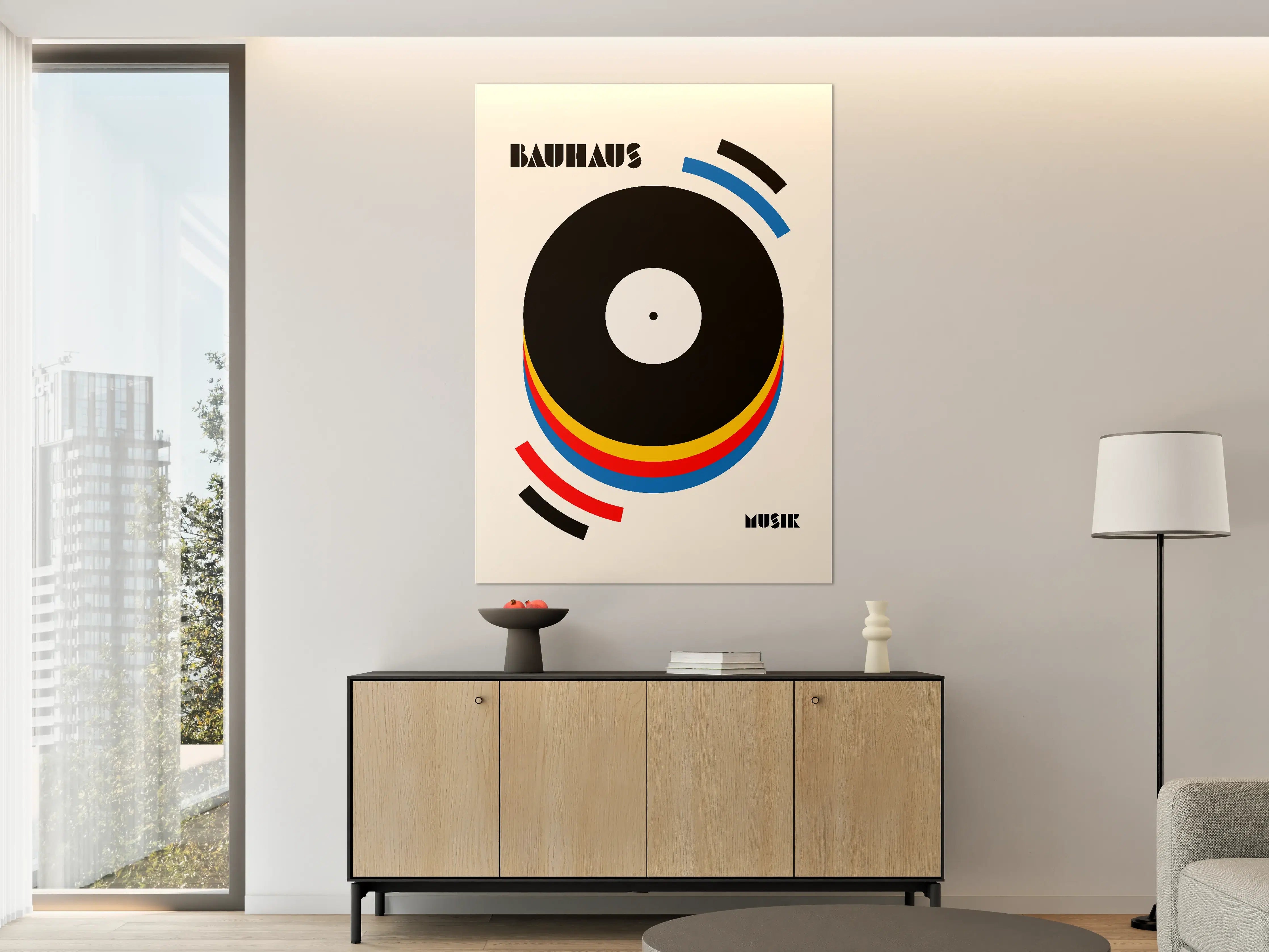 Große Wandbilder - Moderne abstrakte Plattencover-Grafik