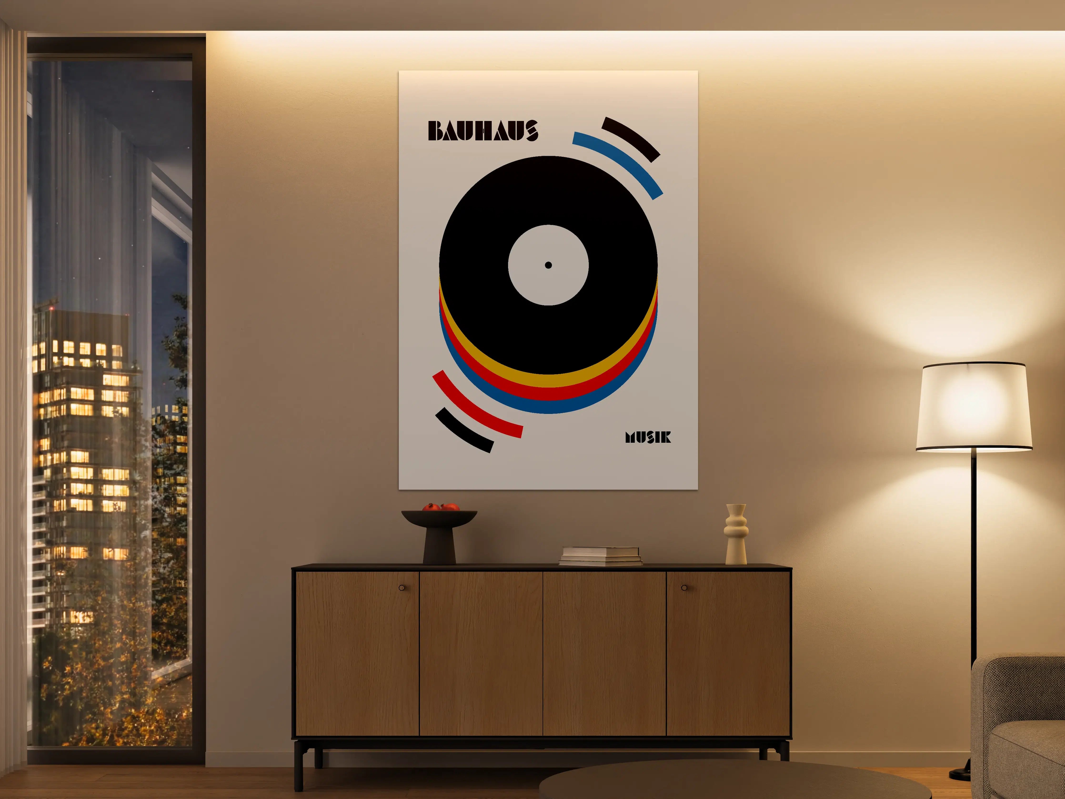Große Wandbilder - Moderne abstrakte Plattencover-Grafik