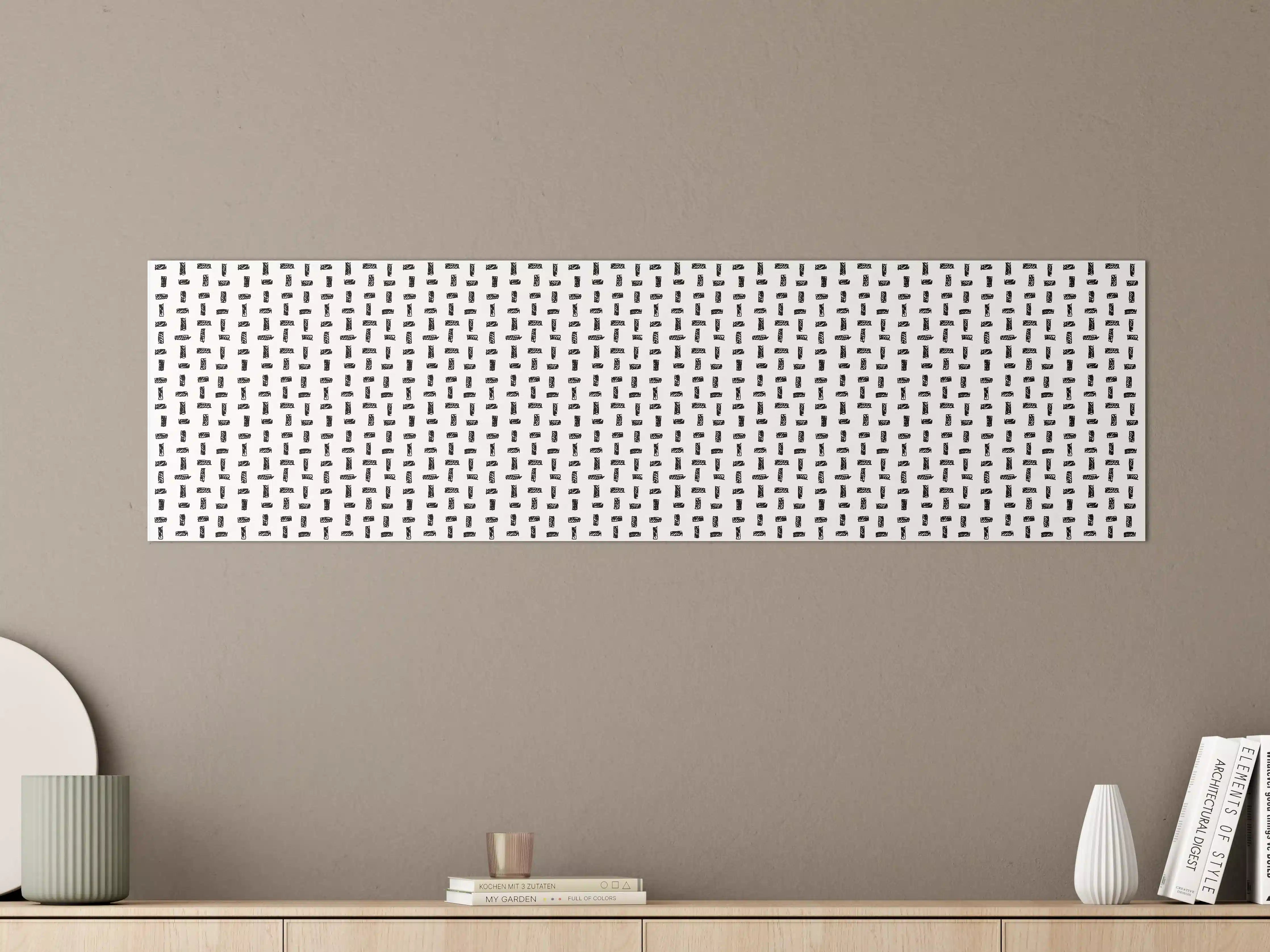 Große Wandbilder - Moderne abstrakte Textur in Schwarz-Weiß