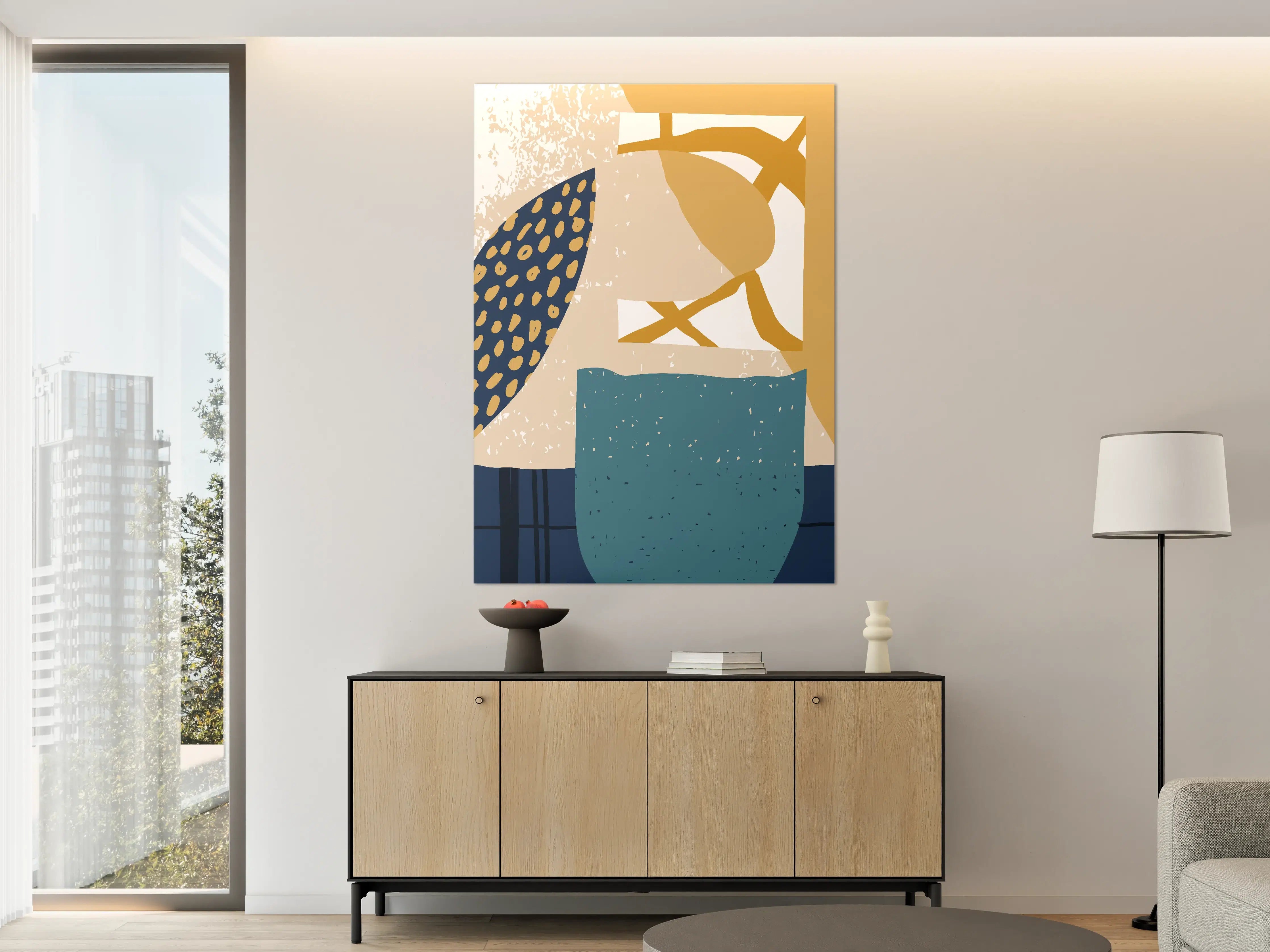 Große Wandbilder - Moderne abstrakte Wandkunst in edlen Erdtönen
