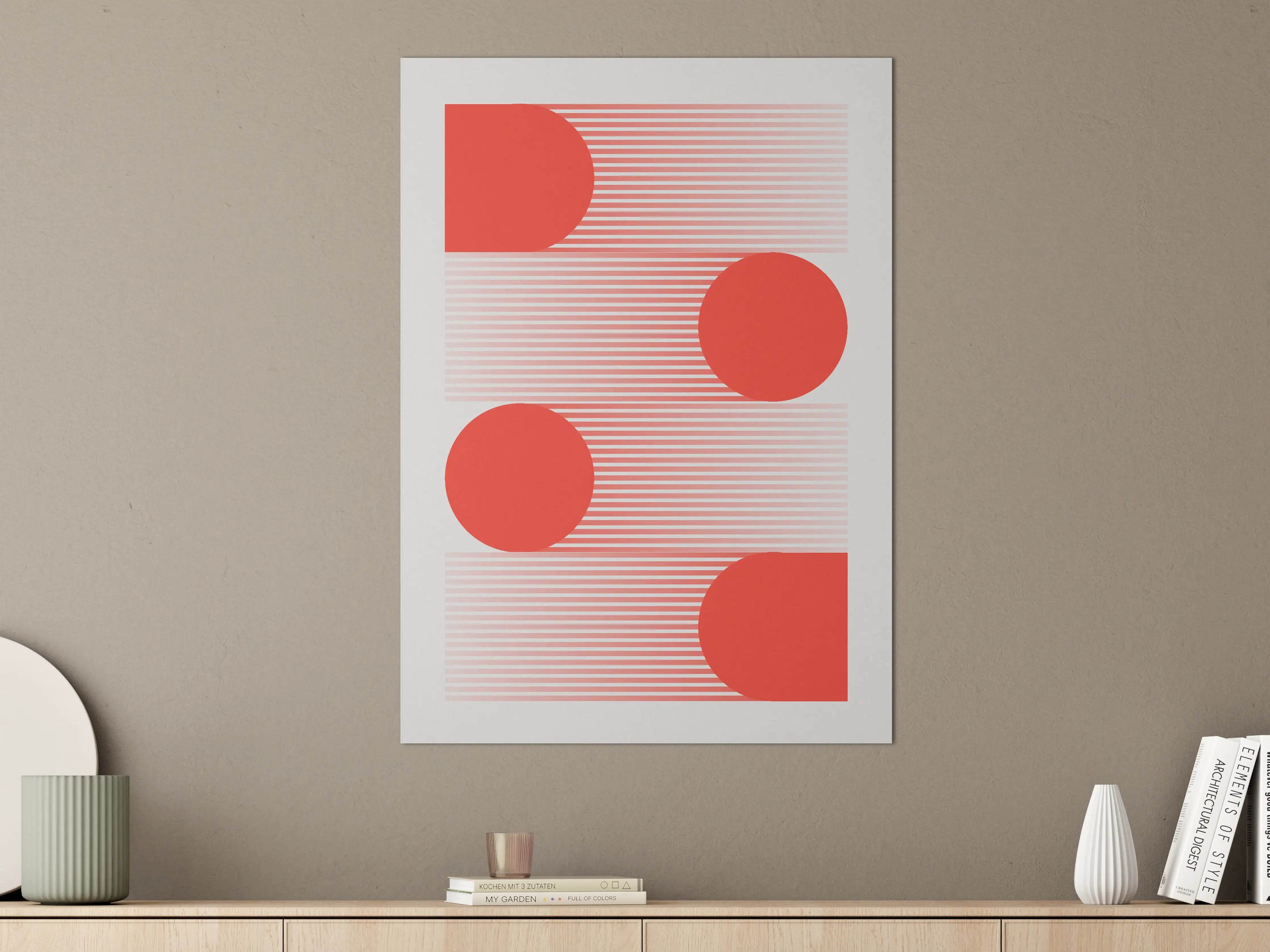Große Wandbilder - Moderne abstrakte geometrische Wandkunst
