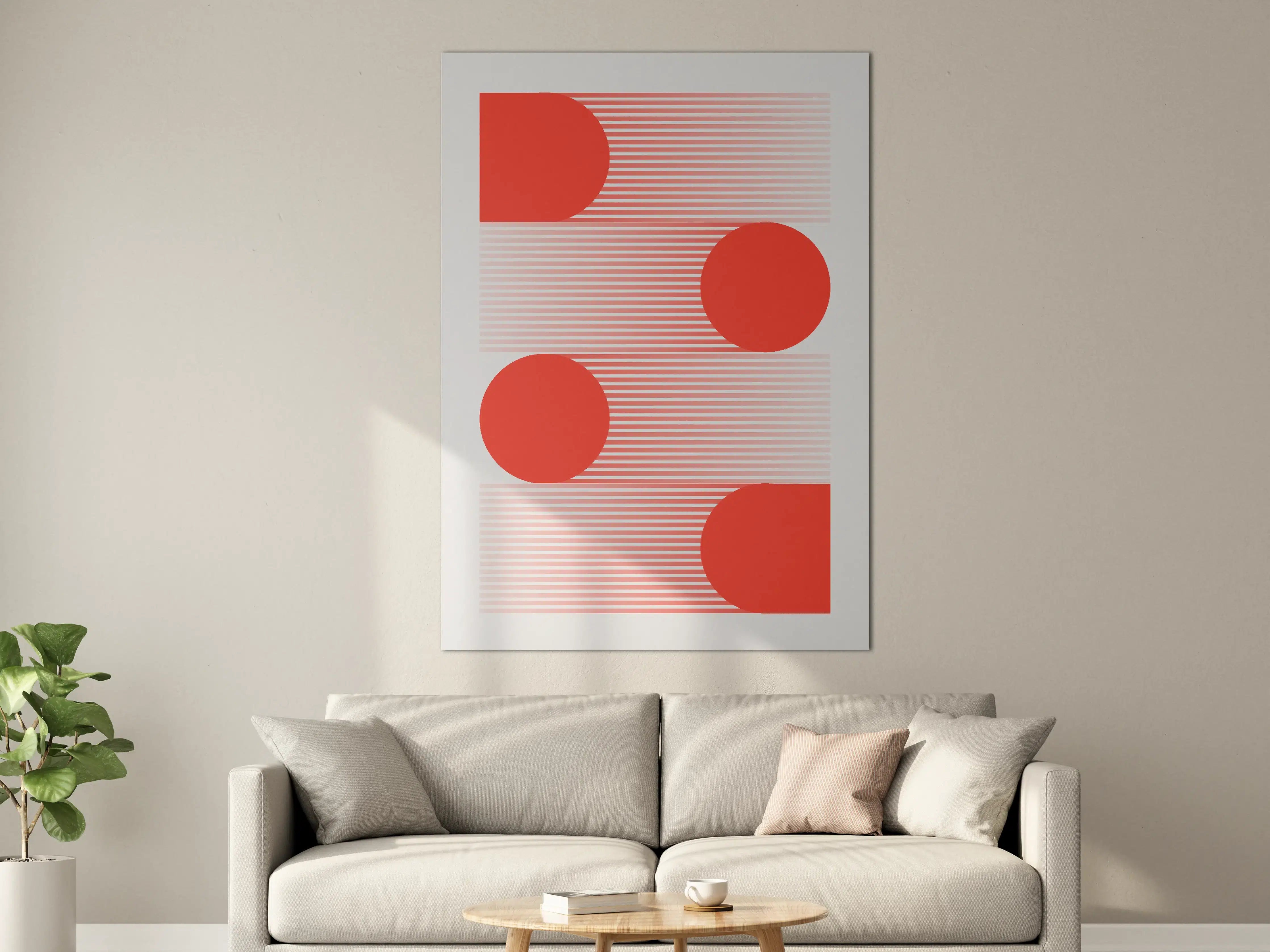 Große Wandbilder - Moderne abstrakte geometrische Wandkunst