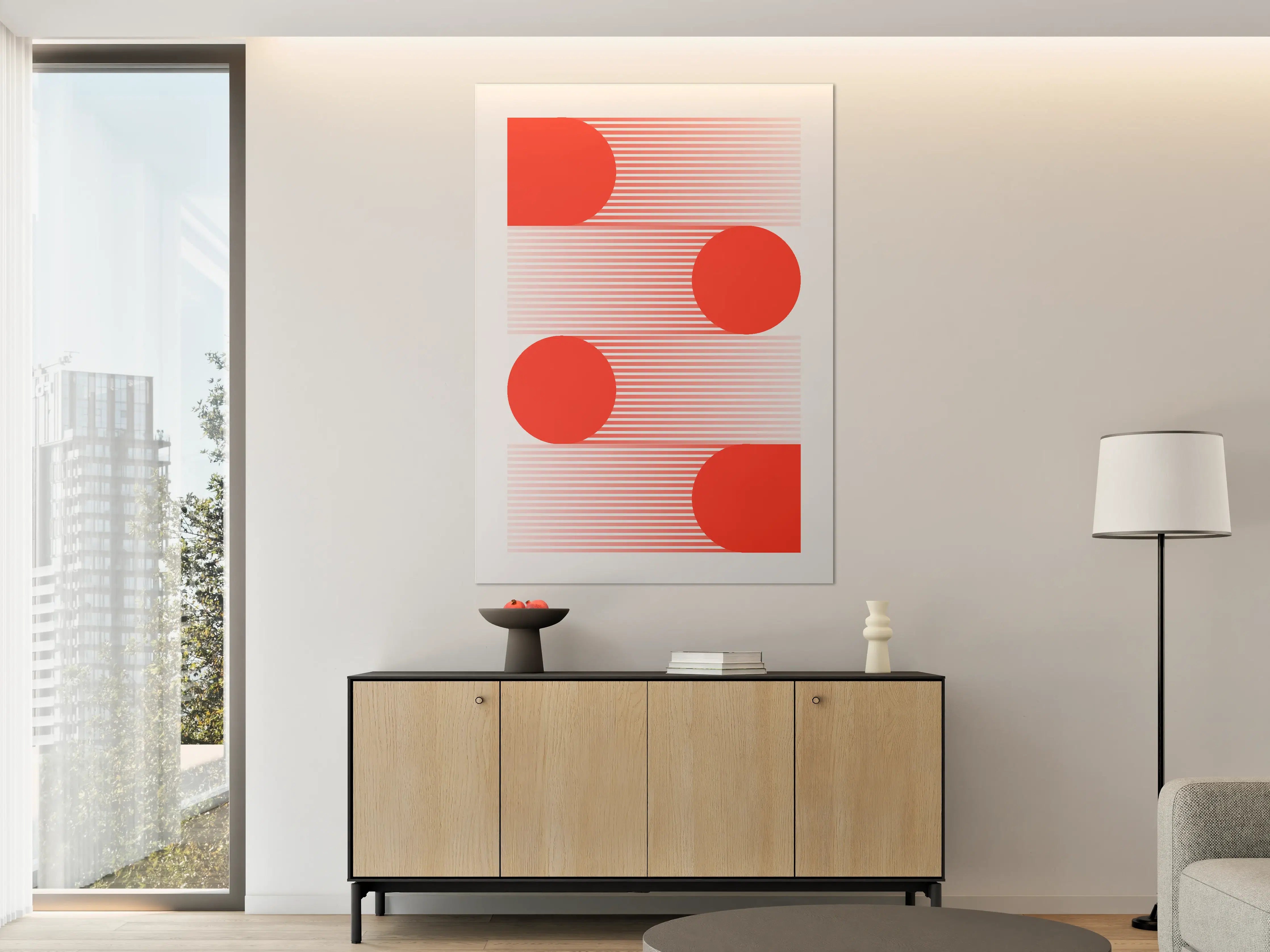 Große Wandbilder - Moderne abstrakte geometrische Wandkunst