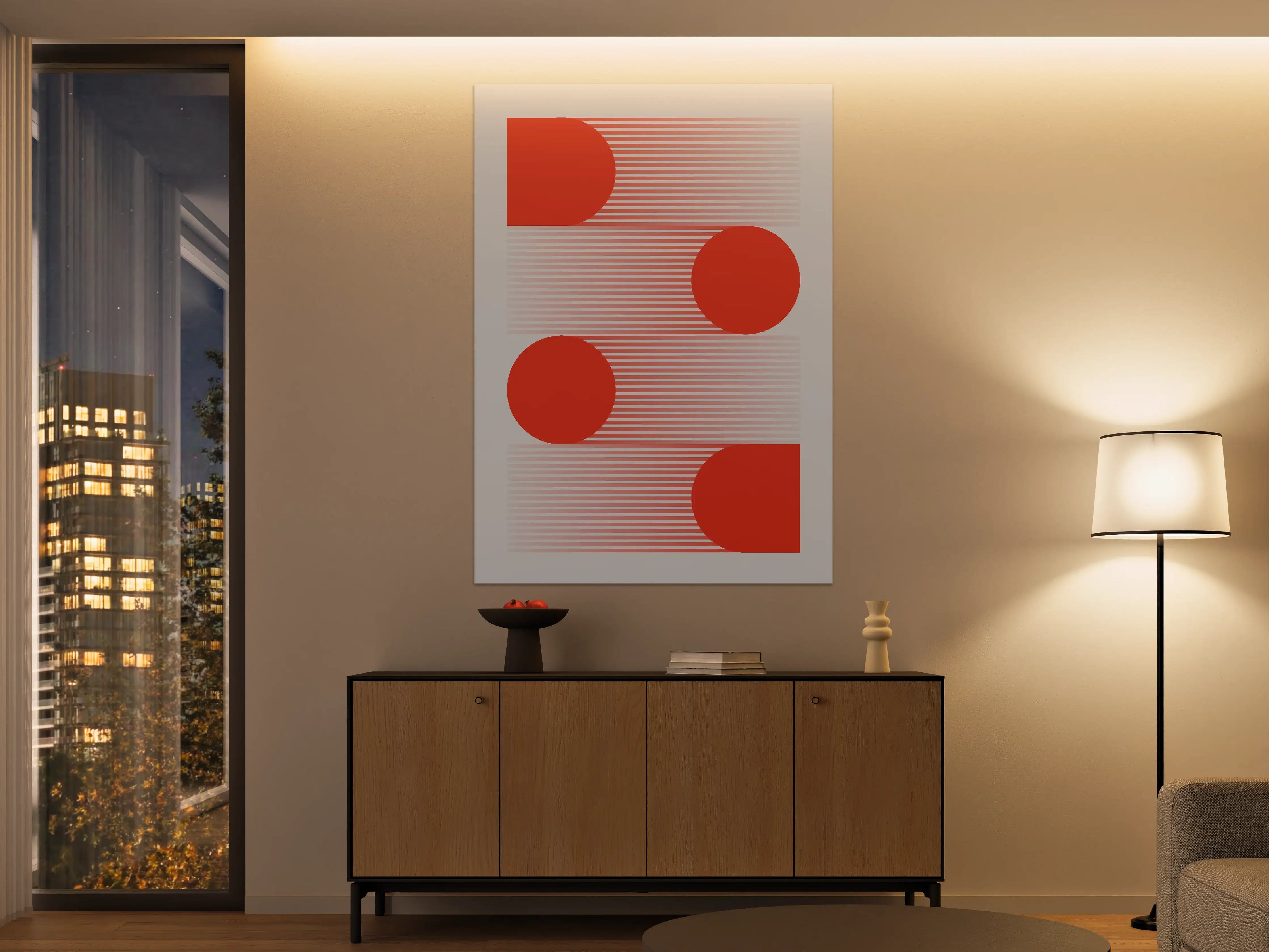 Große Wandbilder - Moderne abstrakte geometrische Wandkunst
