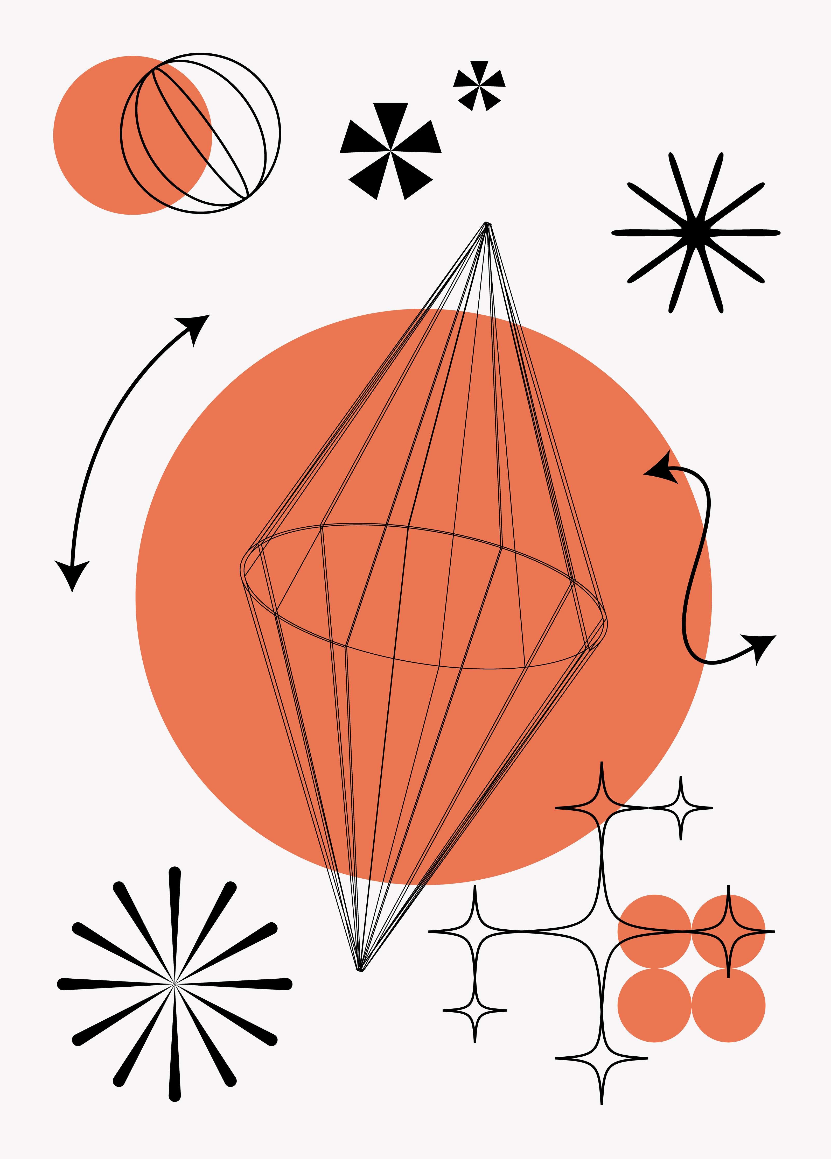 Große Wandbilder-Moderne geometrische Design-Kunst