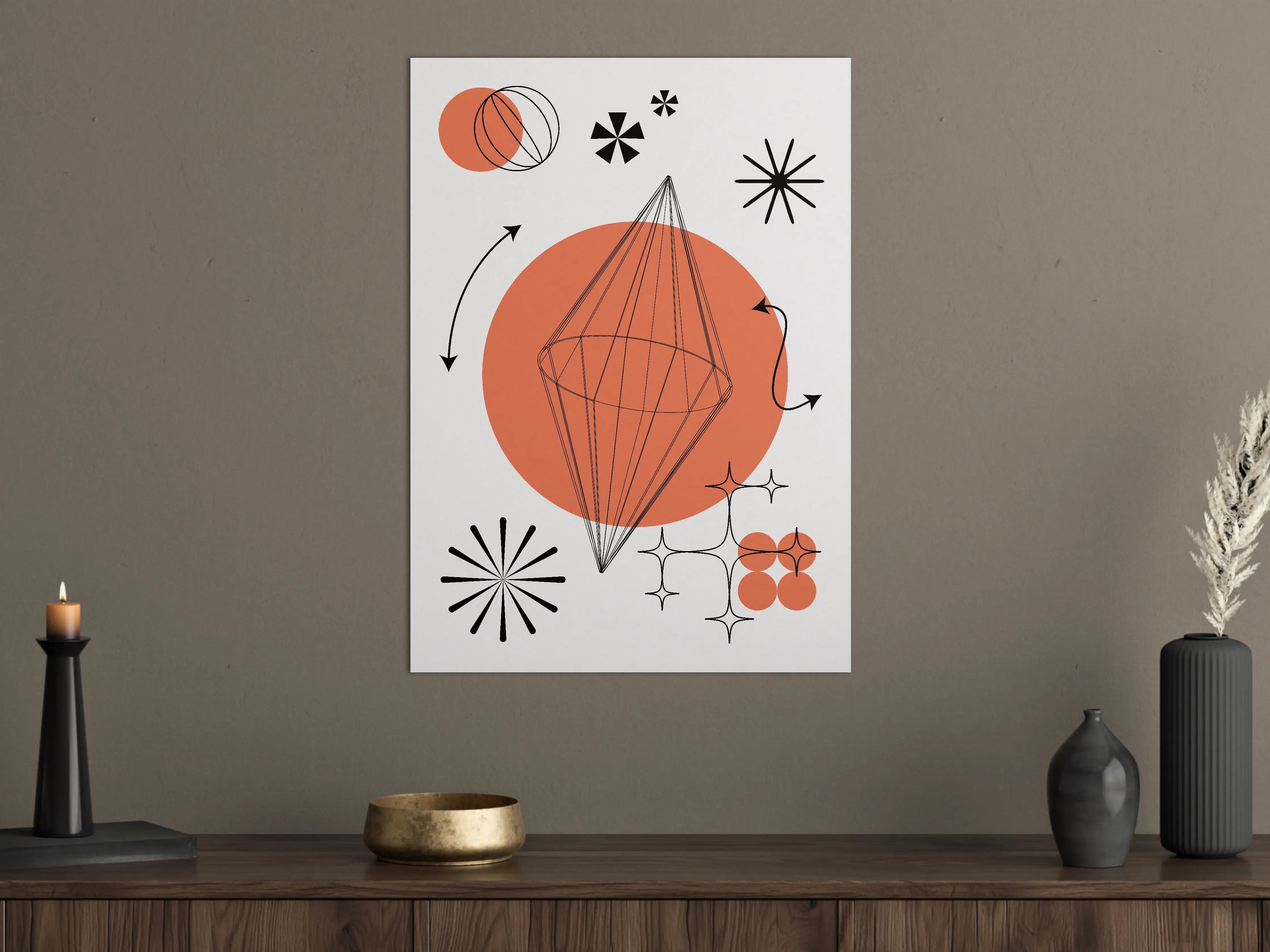 Große Wandbilder - Moderne geometrische Design-Kunst